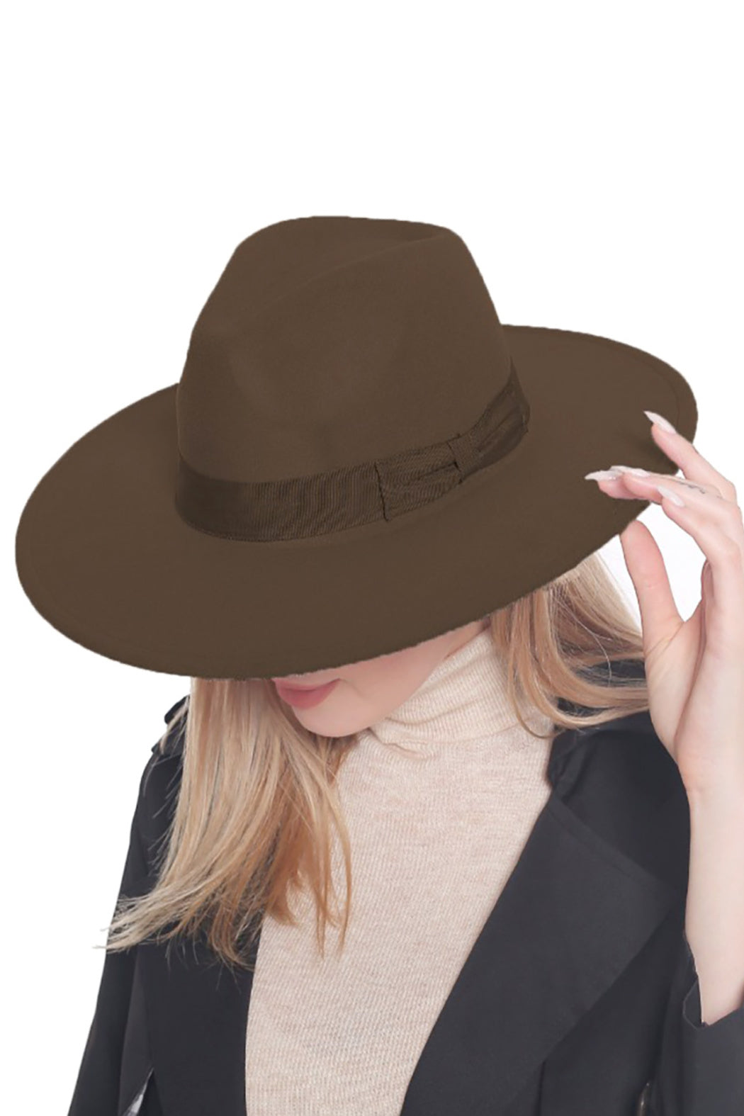 Ribbon Band Felt Fedora