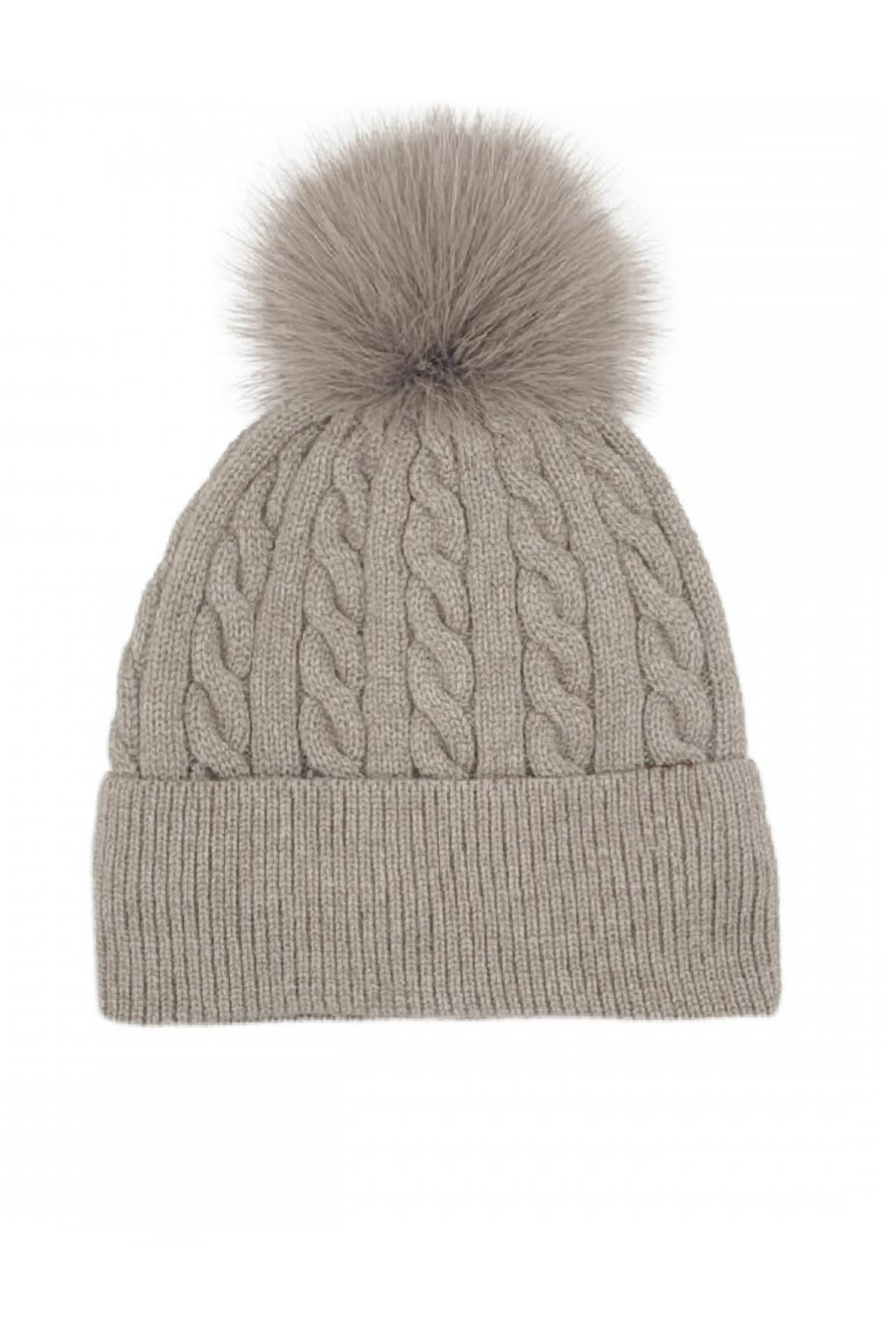 Classic Cable Knit Pom Beanie