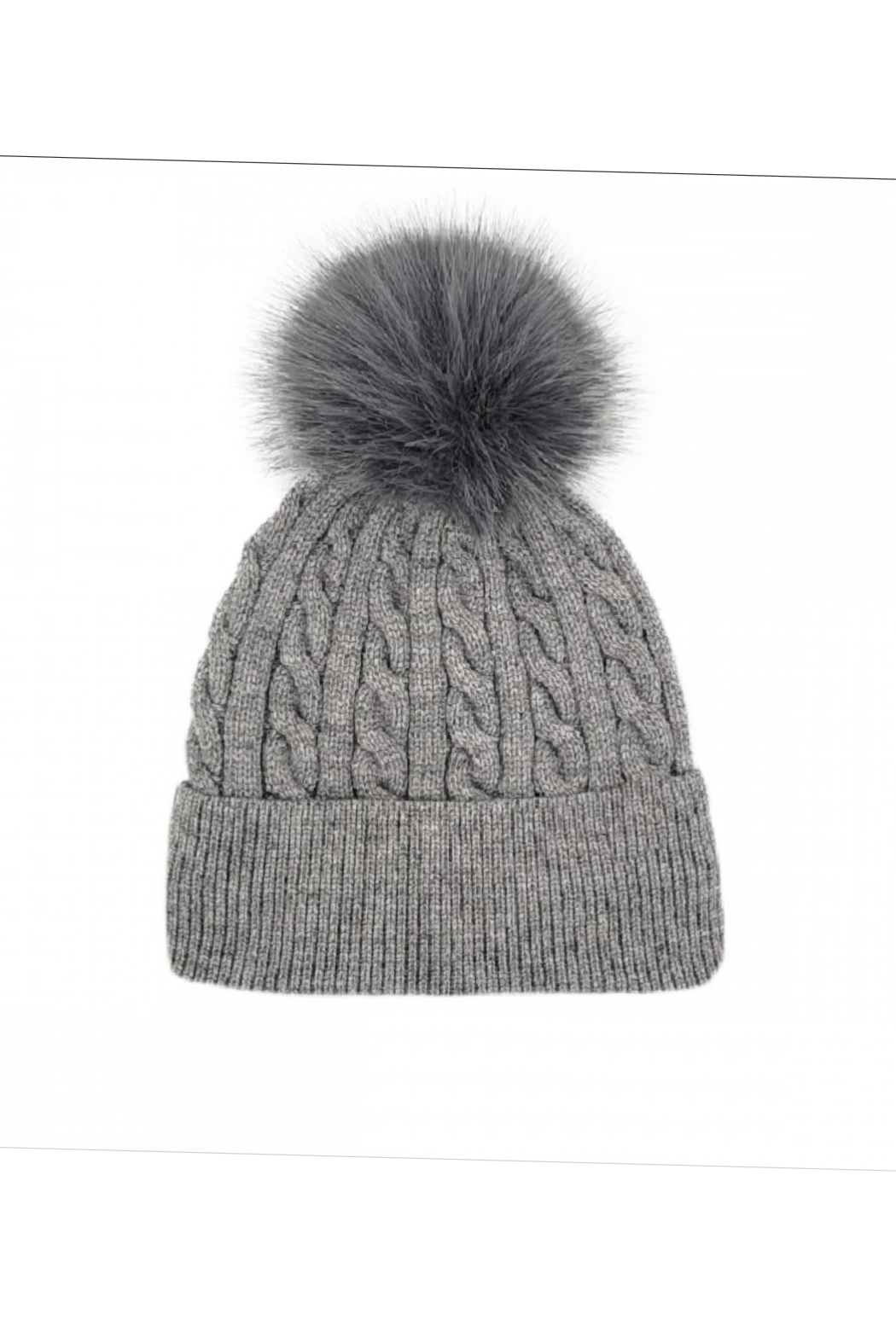 Classic Cable Knit Pom Beanie