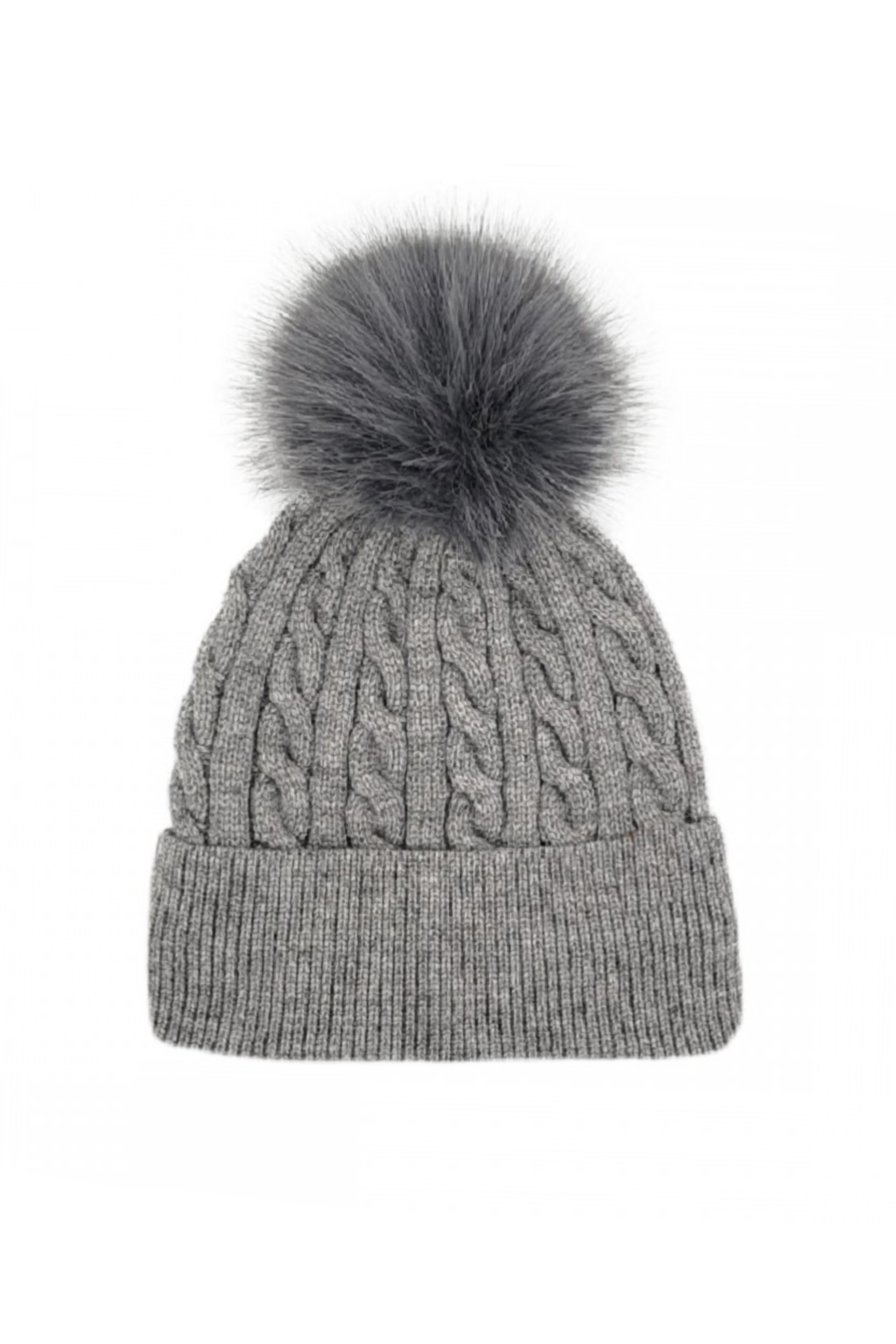 Classic Cable Knit Pom Beanie