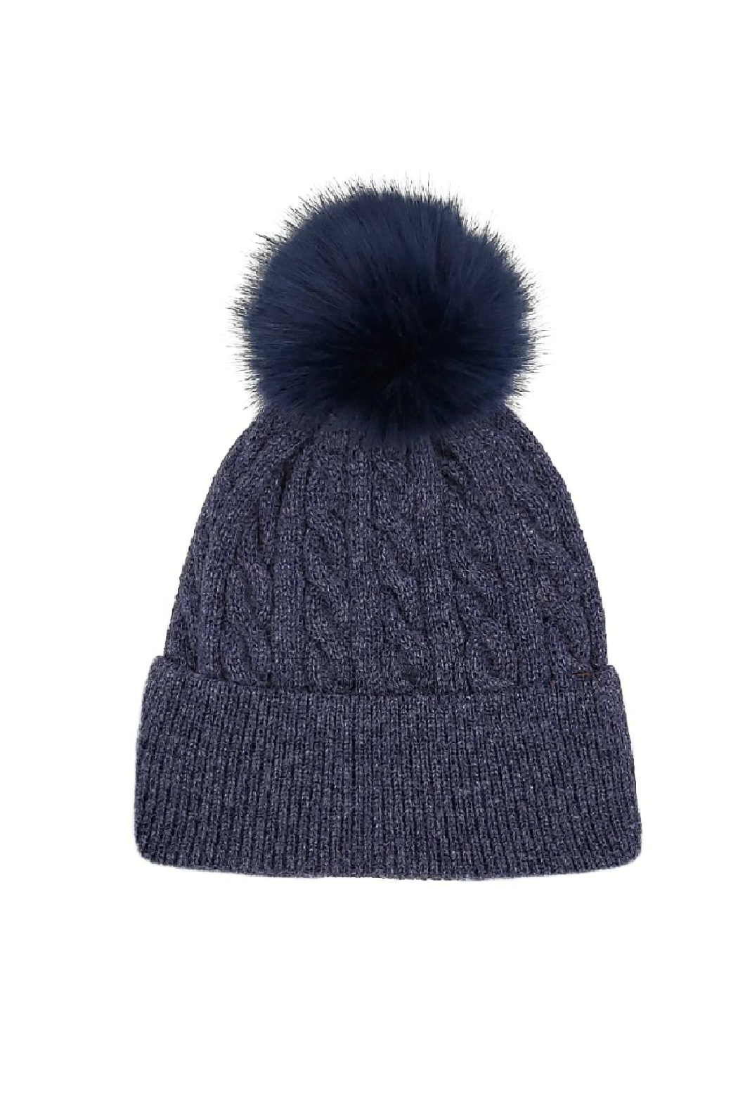 Classic Cable Knit Pom Beanie