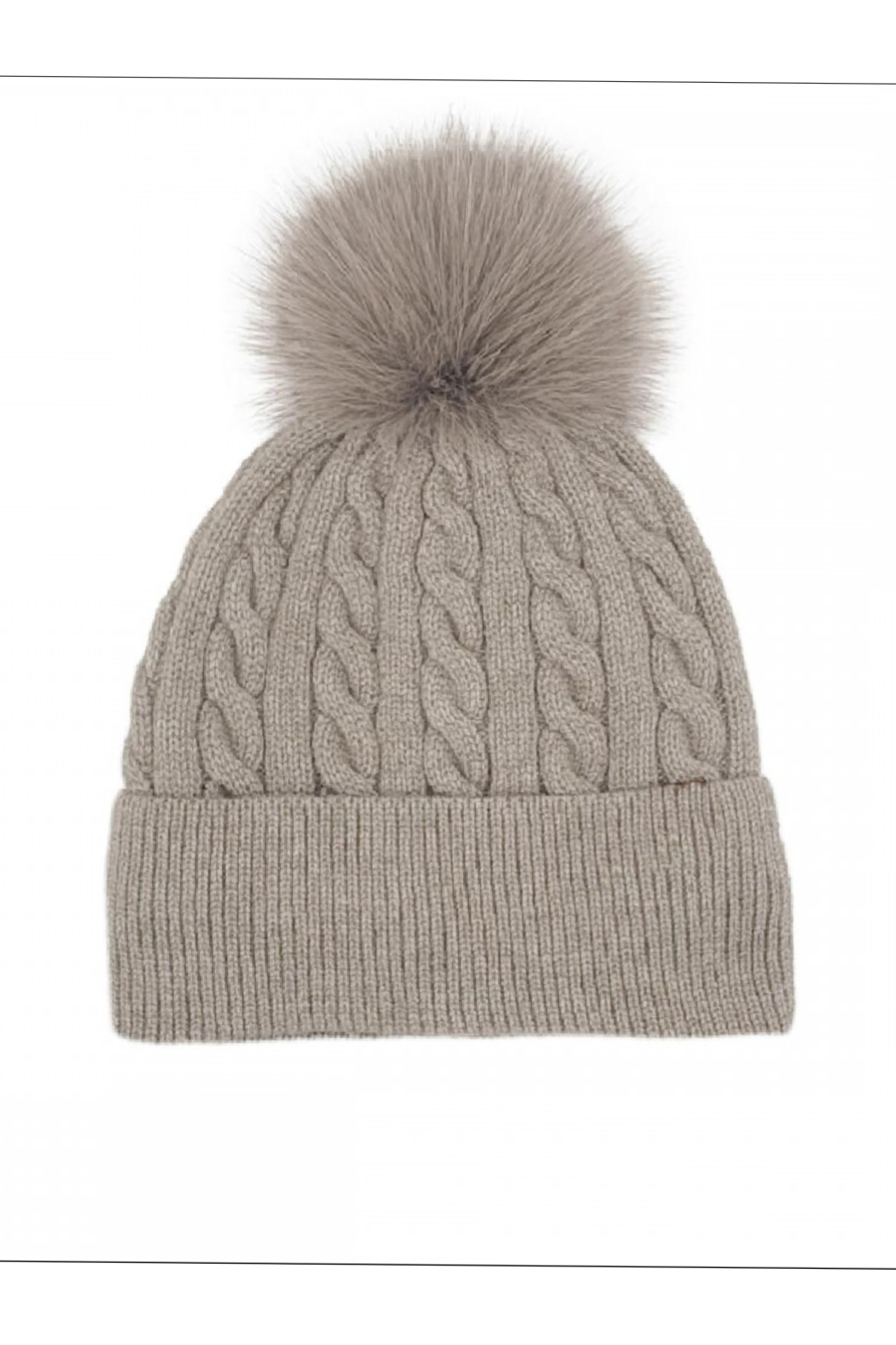 Classic Cable Knit Pom Beanie