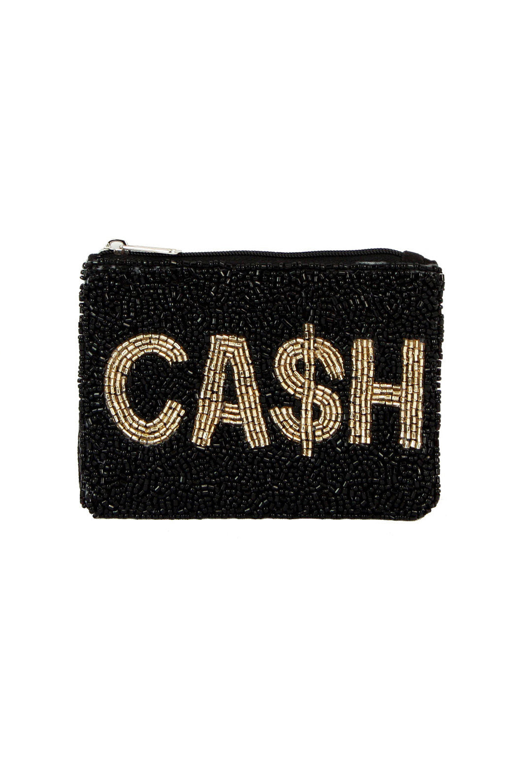 CA$H Beaded Pouch