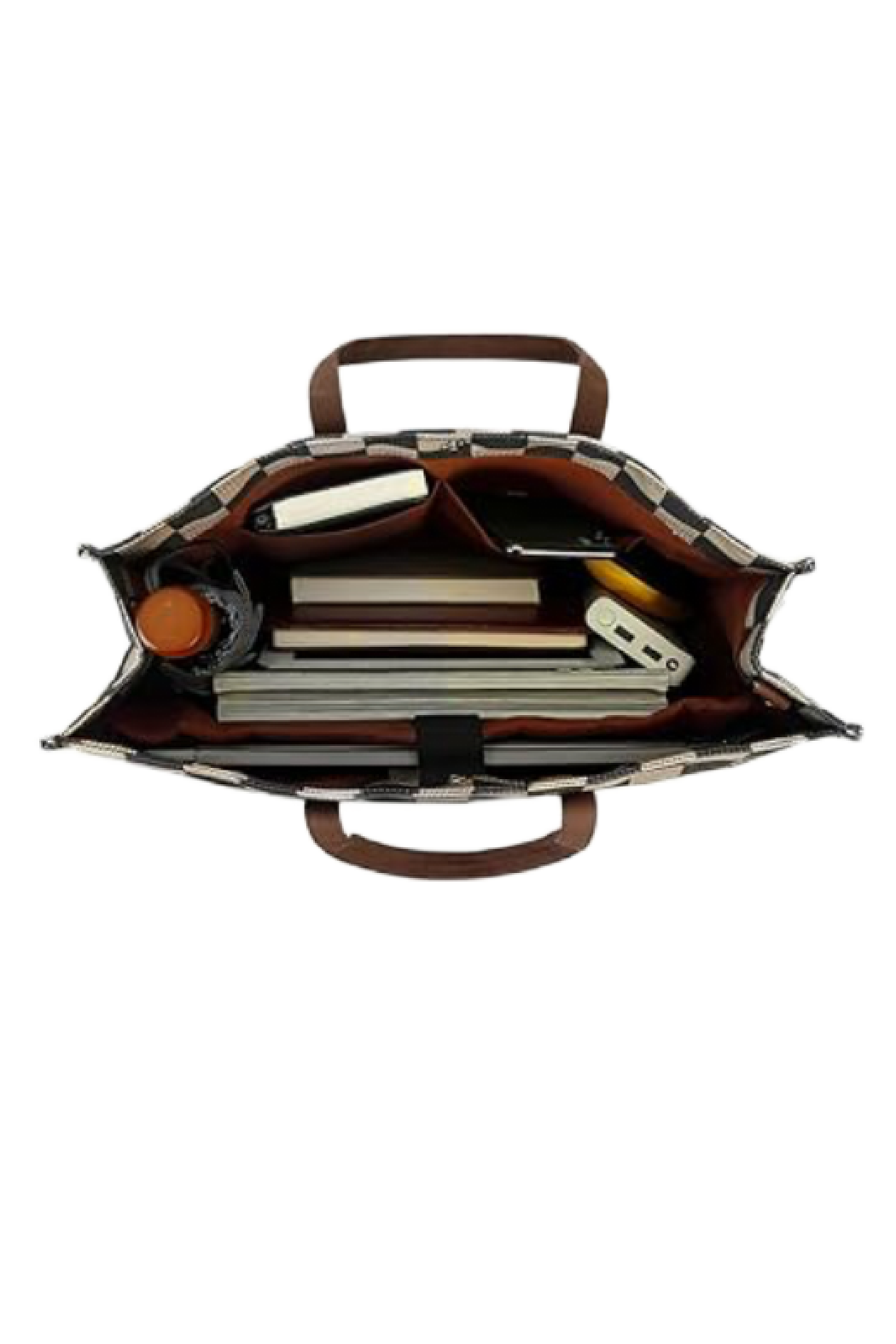 Upcycled Checker Laptop Bag