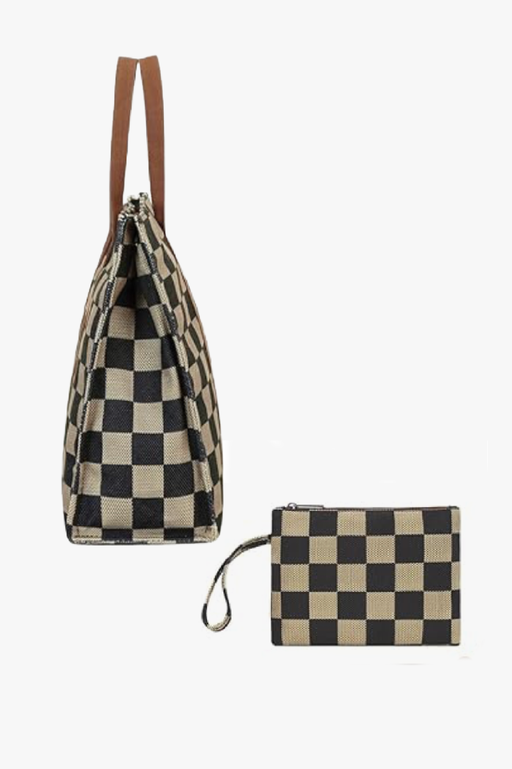 Upcycled Checker Laptop Bag