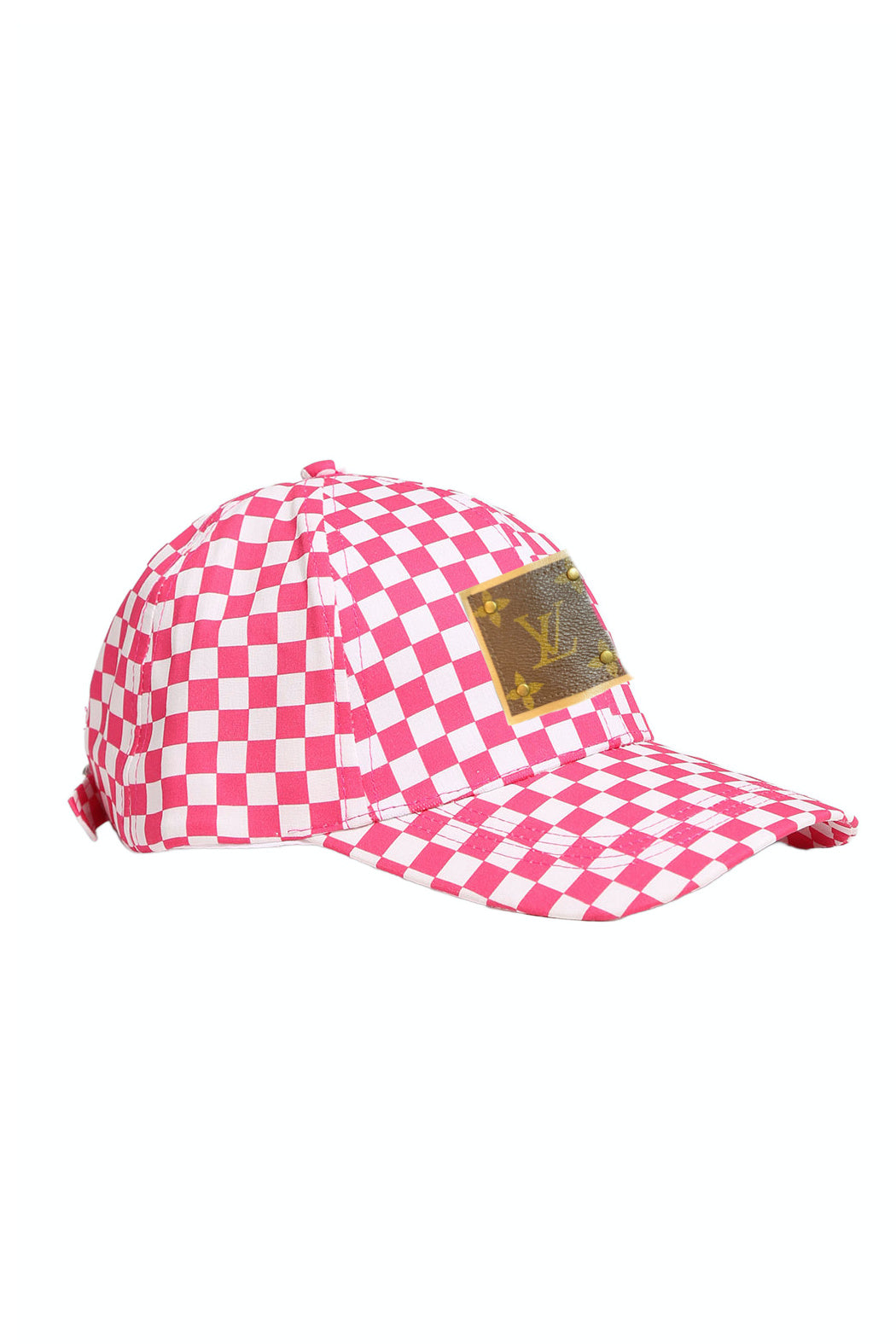 Upcycled Checkered Cap