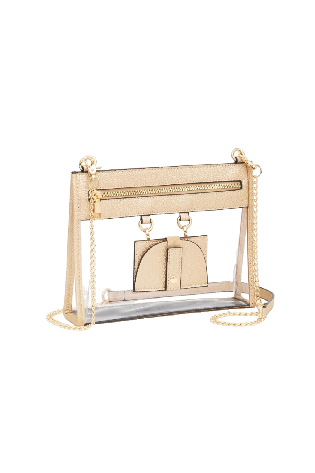 Exterior Pouch & Sunglasses Holder Transparent Crossbody