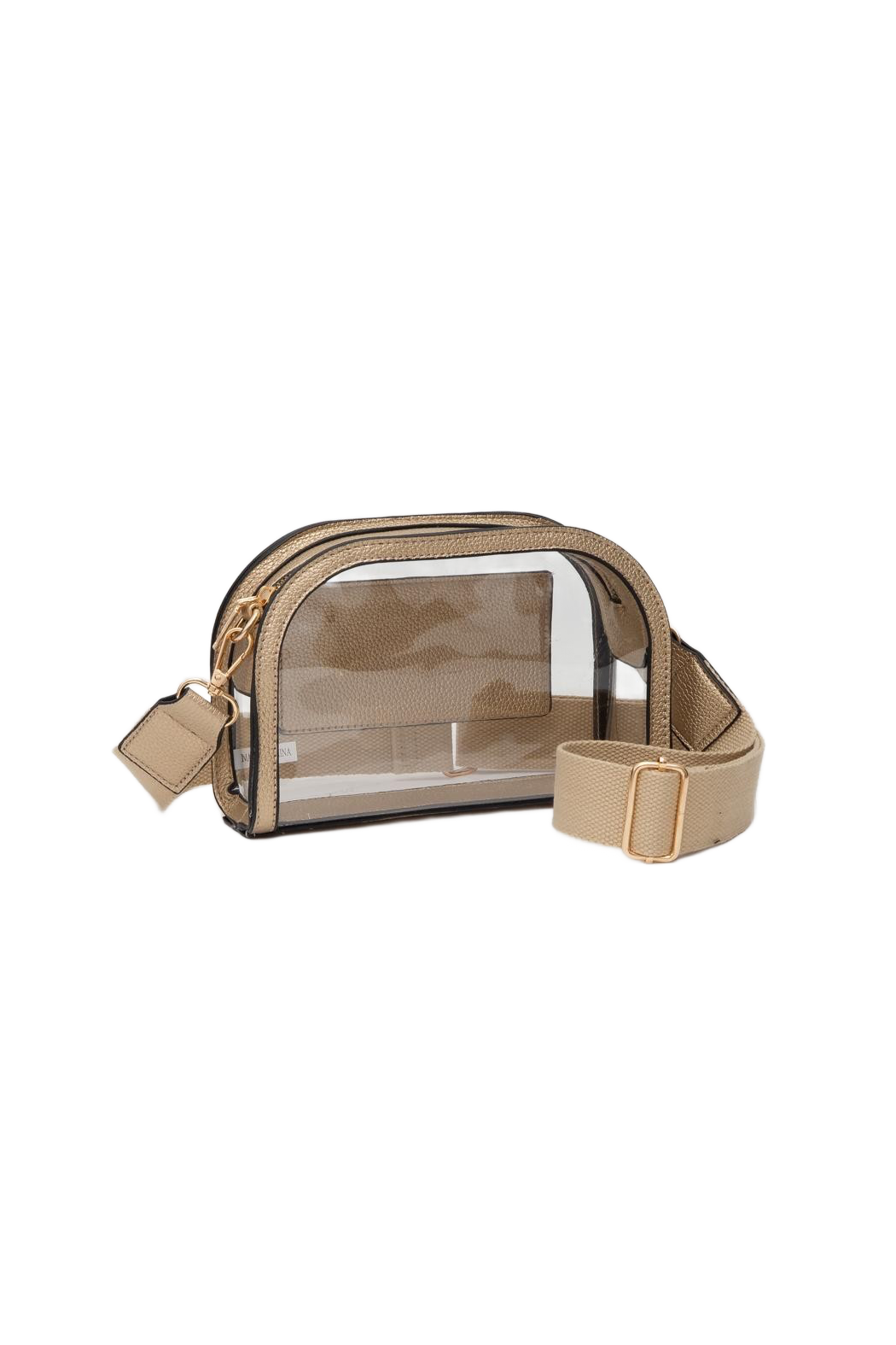 Outside Pocket Transparent Crossbody Bag