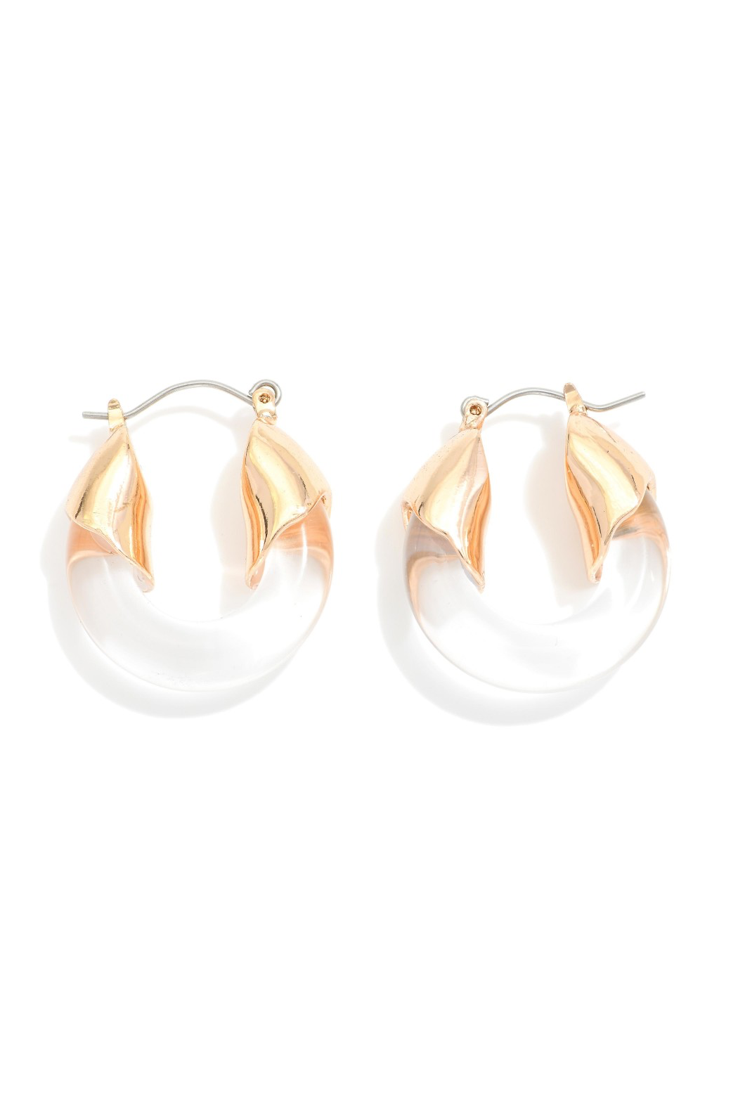 Lucite Hoop Earrings