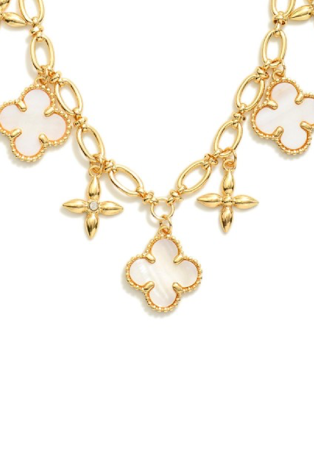 Clover and Star Charm Necklace
