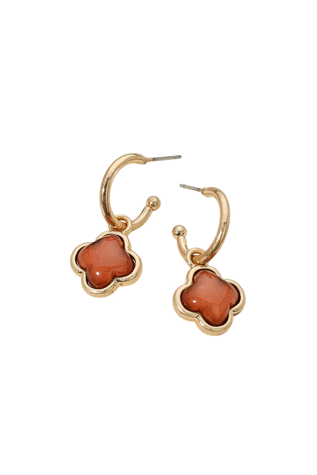 Resin Clover Earrings