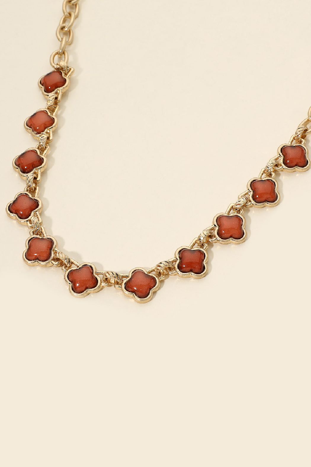 Resin Clover Necklace