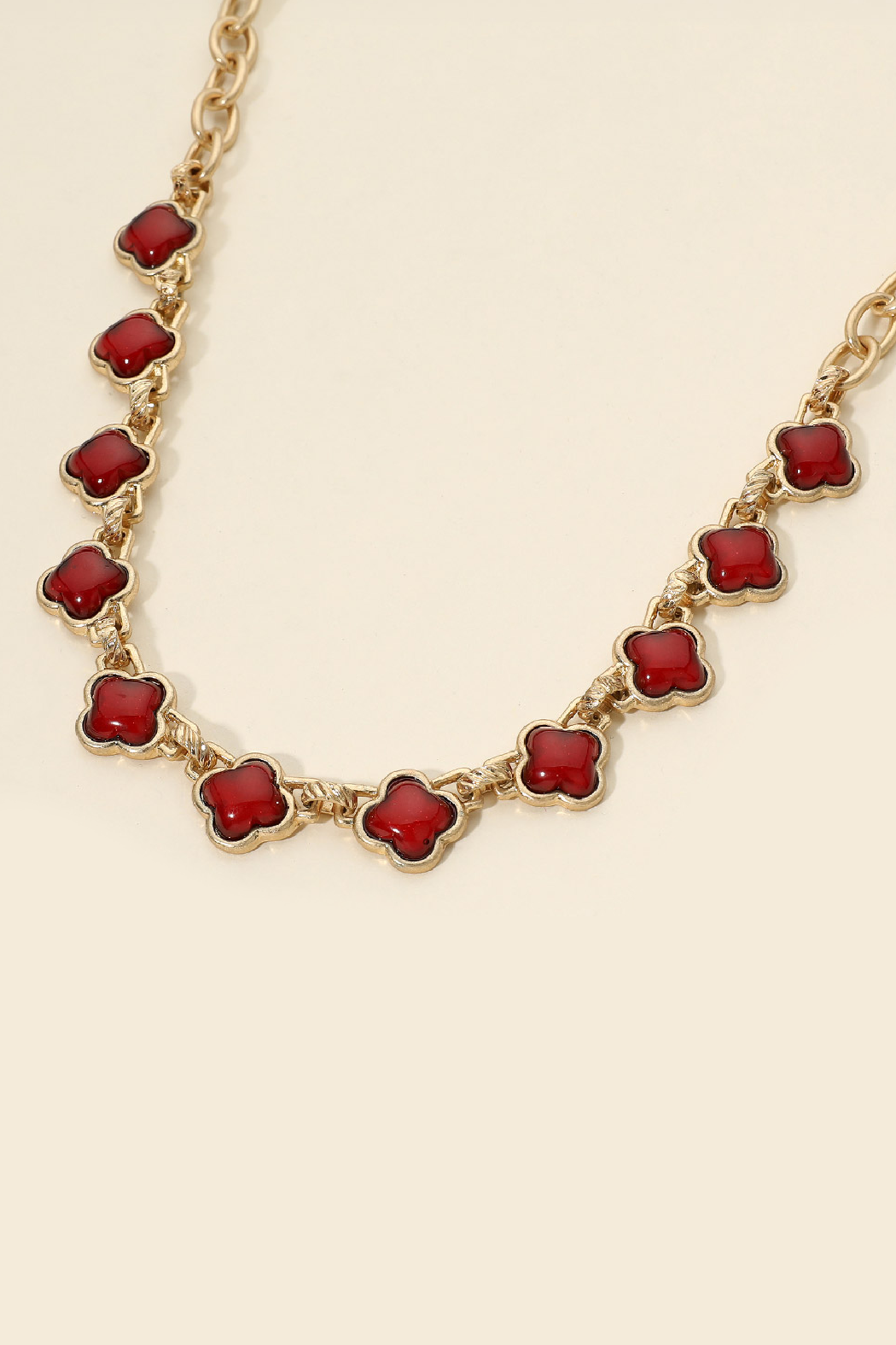 Resin Clover Necklace