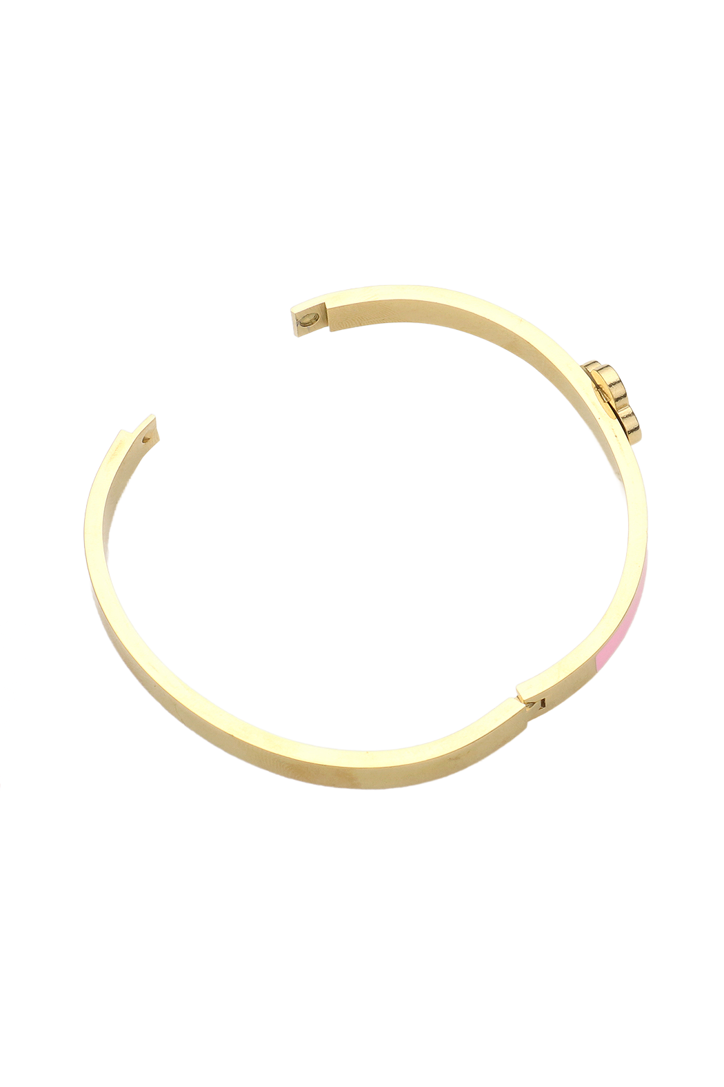 Enamel Clover Bangle Bracelet