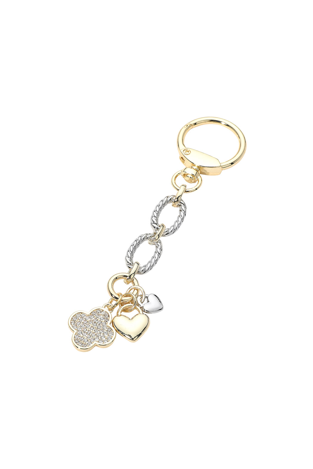 Gold Plated Keychain K Bag Charm