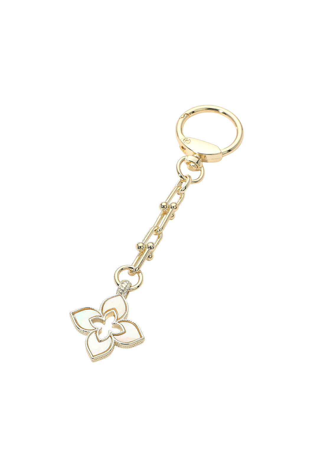 Gold Plated Keychain B Bag Charm