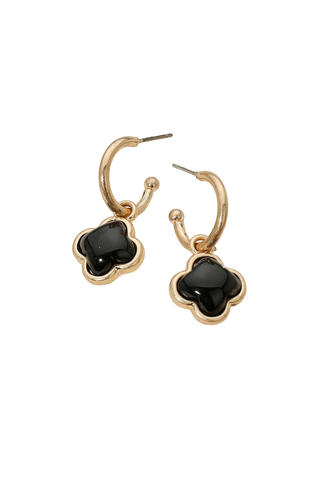 Resin Clover Earrings