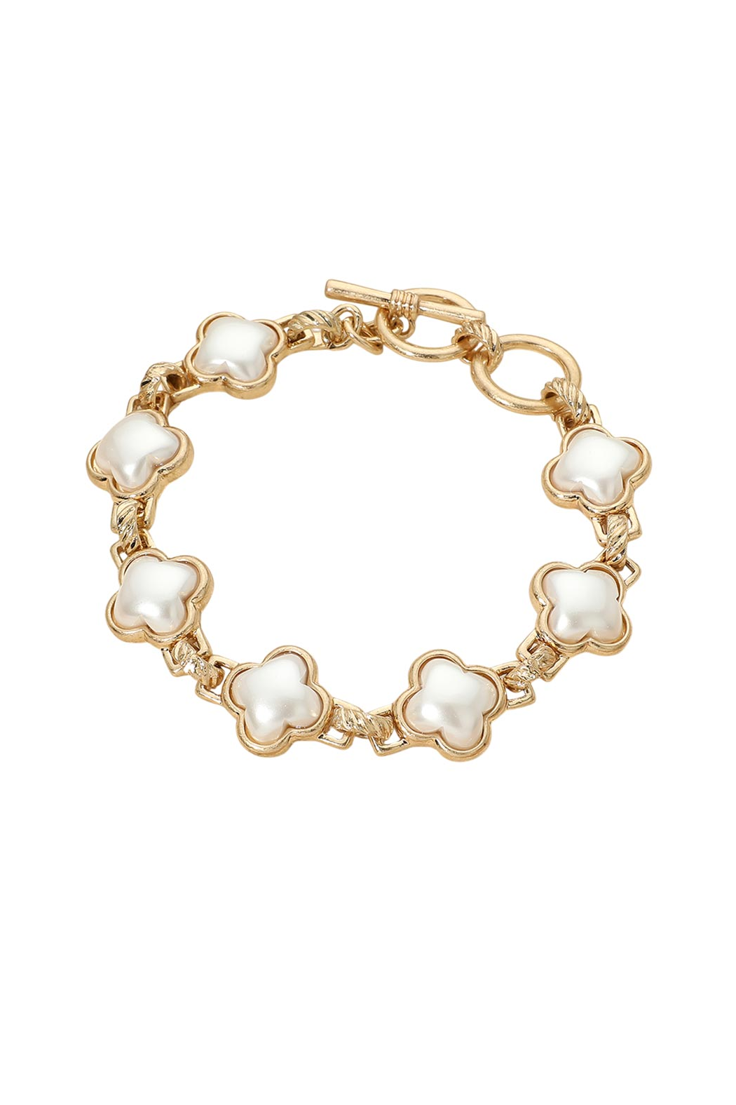 Resin Clover Toggle Bracelet
