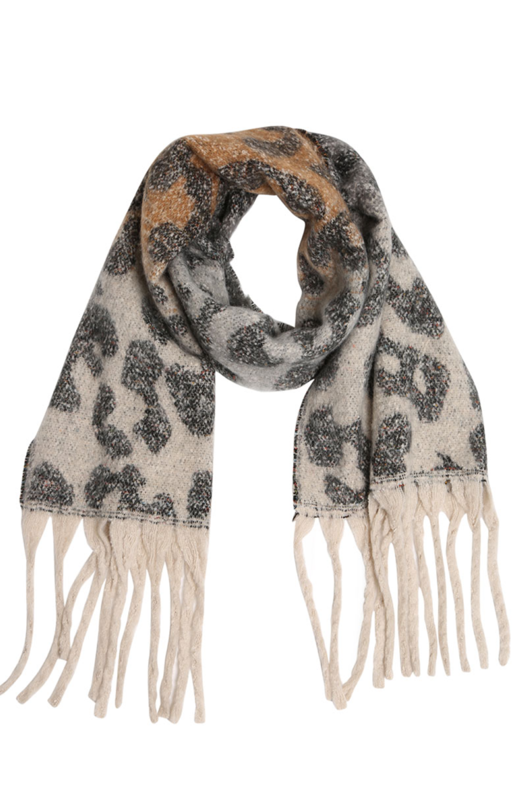 Color Splash Animal Print Scarf