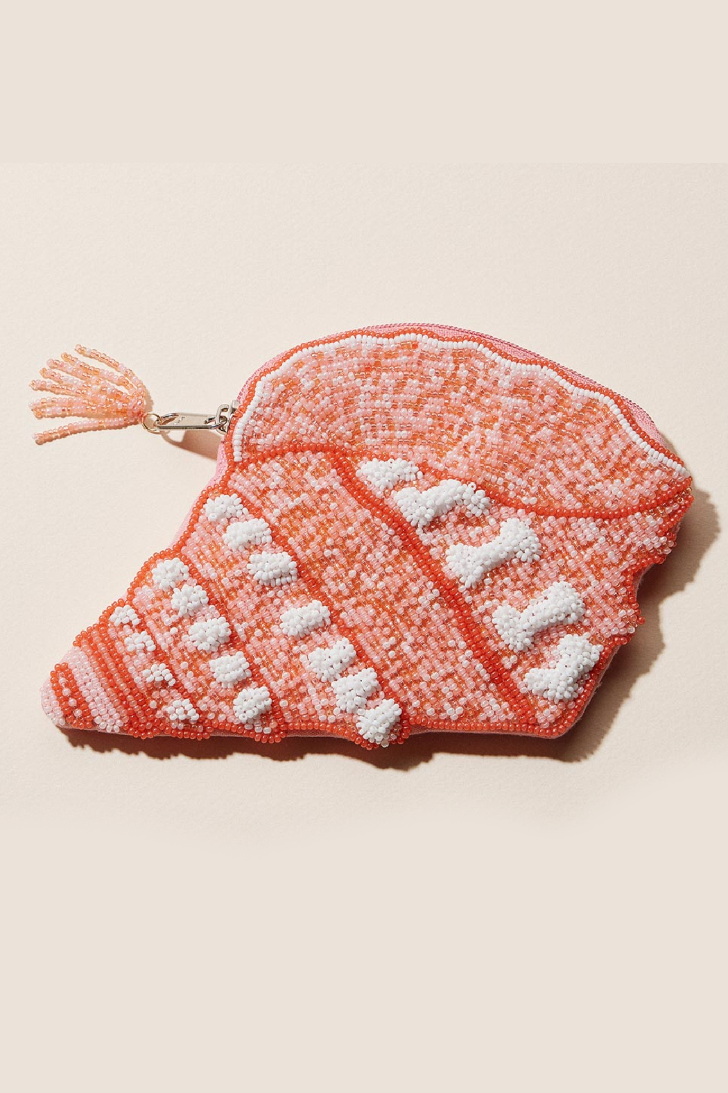 Conch Shell Beaded Pouch