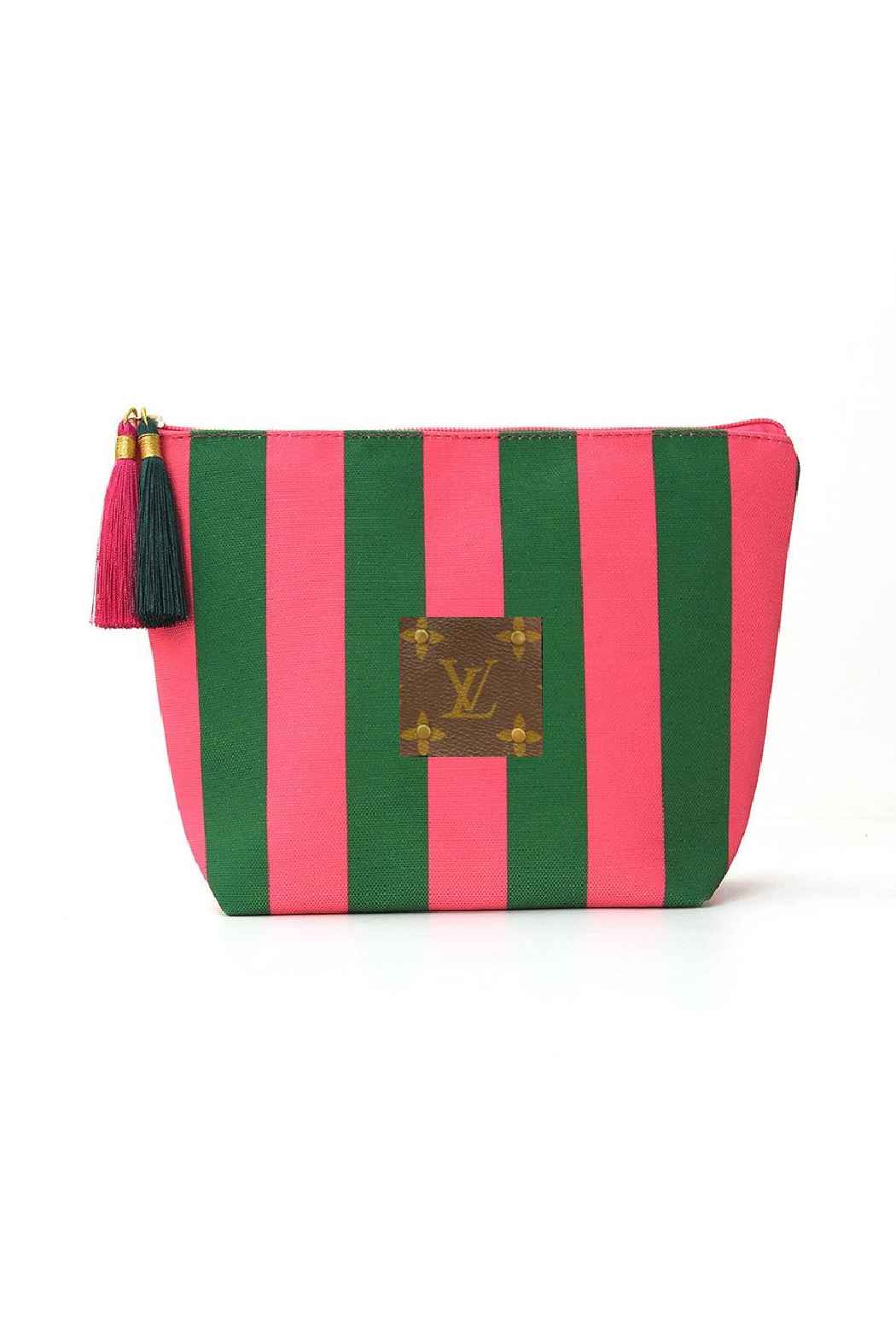 Upcycled Striped Corduroy Pouch