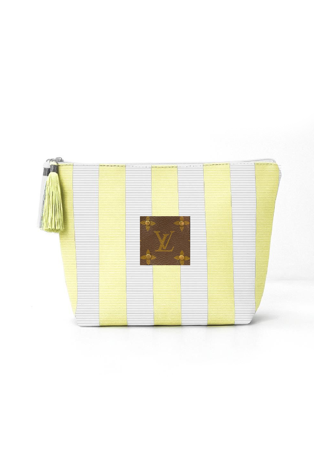 Upcycled Striped Corduroy Pouch