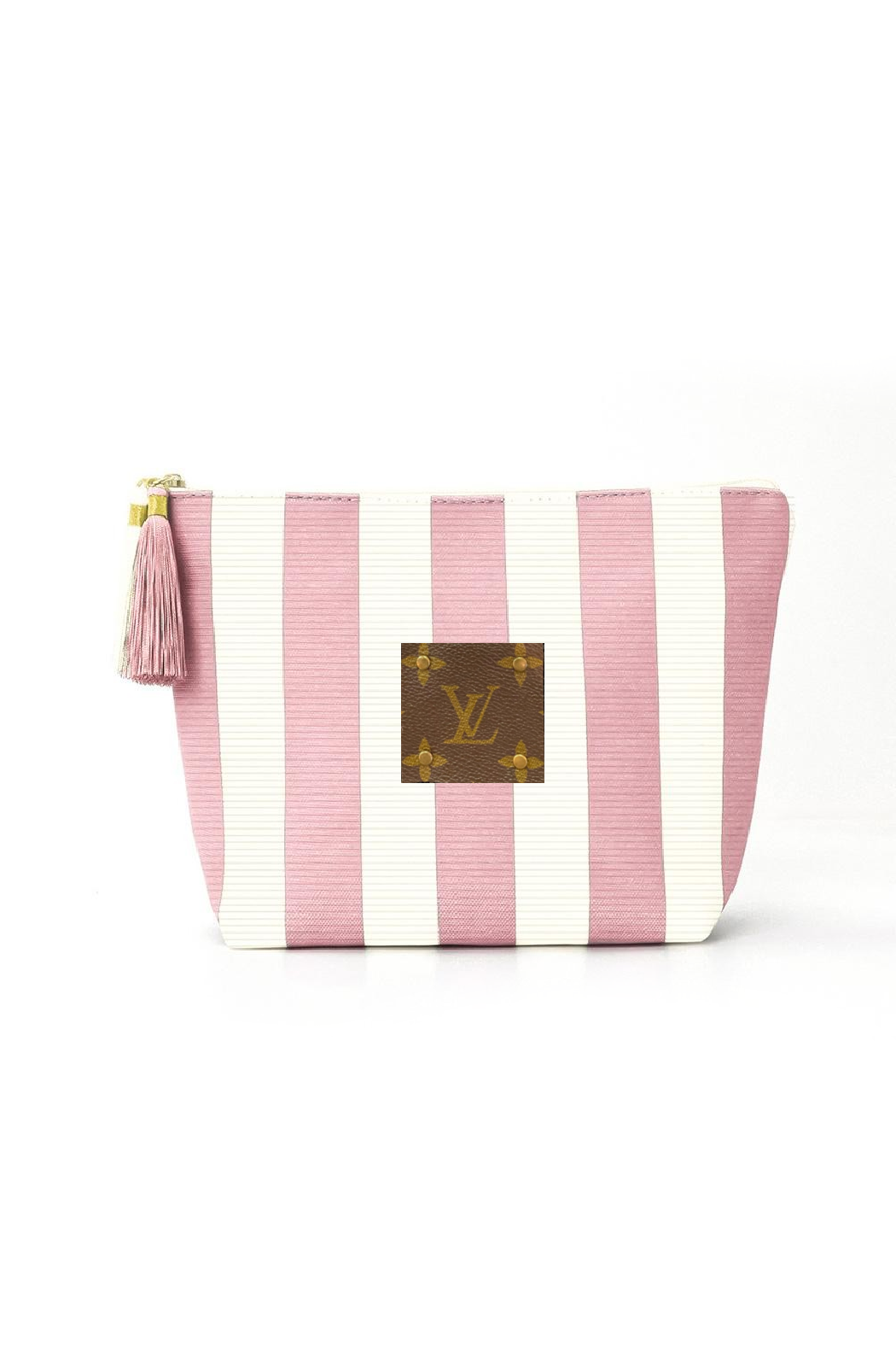 Upcycled Striped Corduroy Pouch