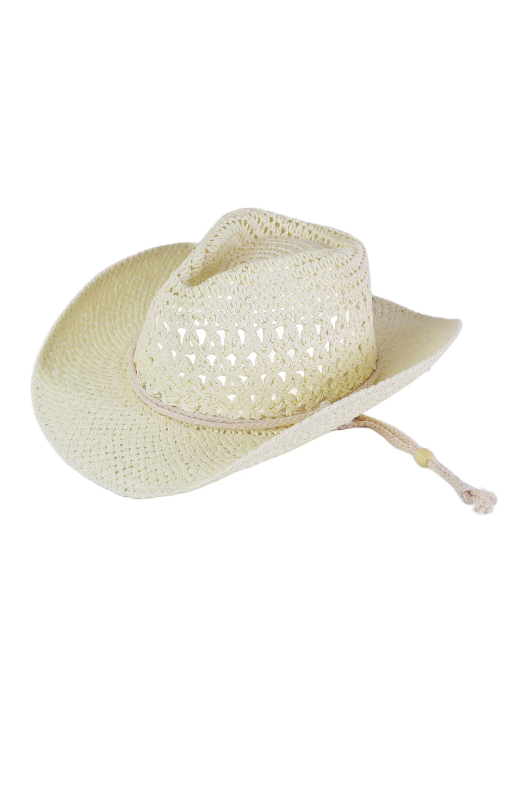 Straw Corded Cowboy Hat