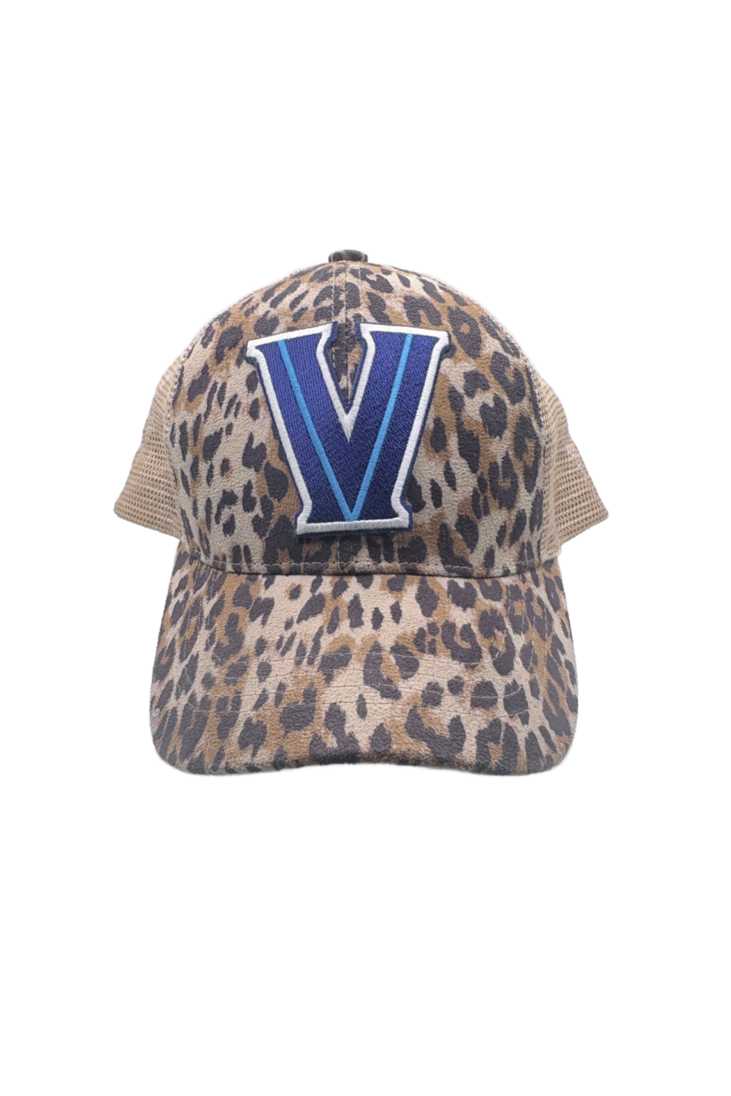 Villanova Criss-Cross Leopard Trucker Cap