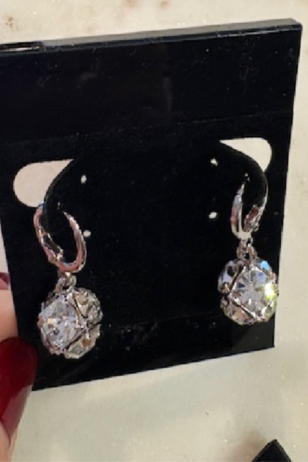 Cubic Zirconia Huggie Ball Earrings
