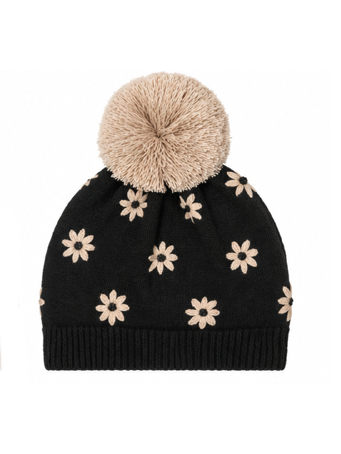 Daisy Pom Beanie
