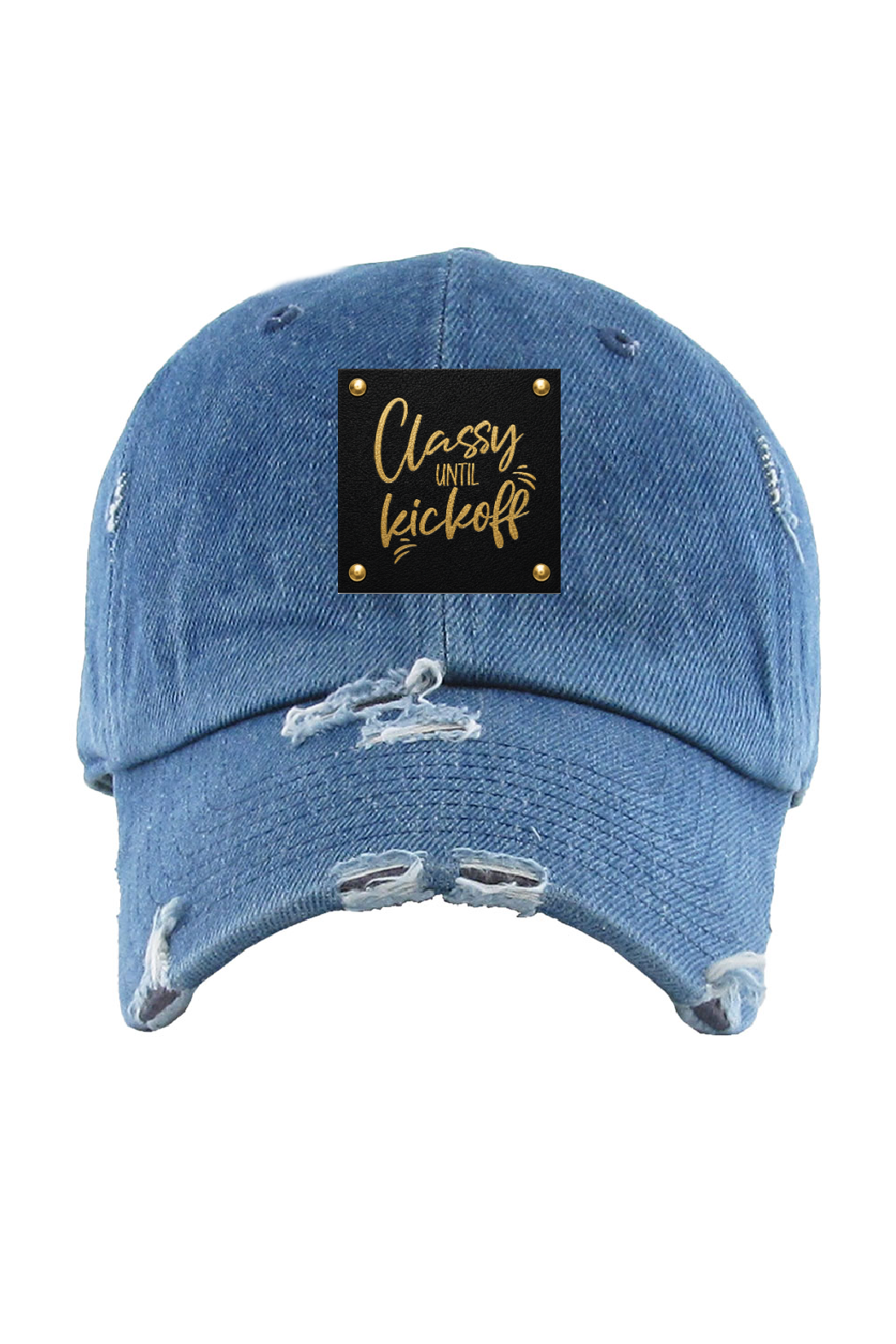 Classy Until Kickoff Distressed Cap