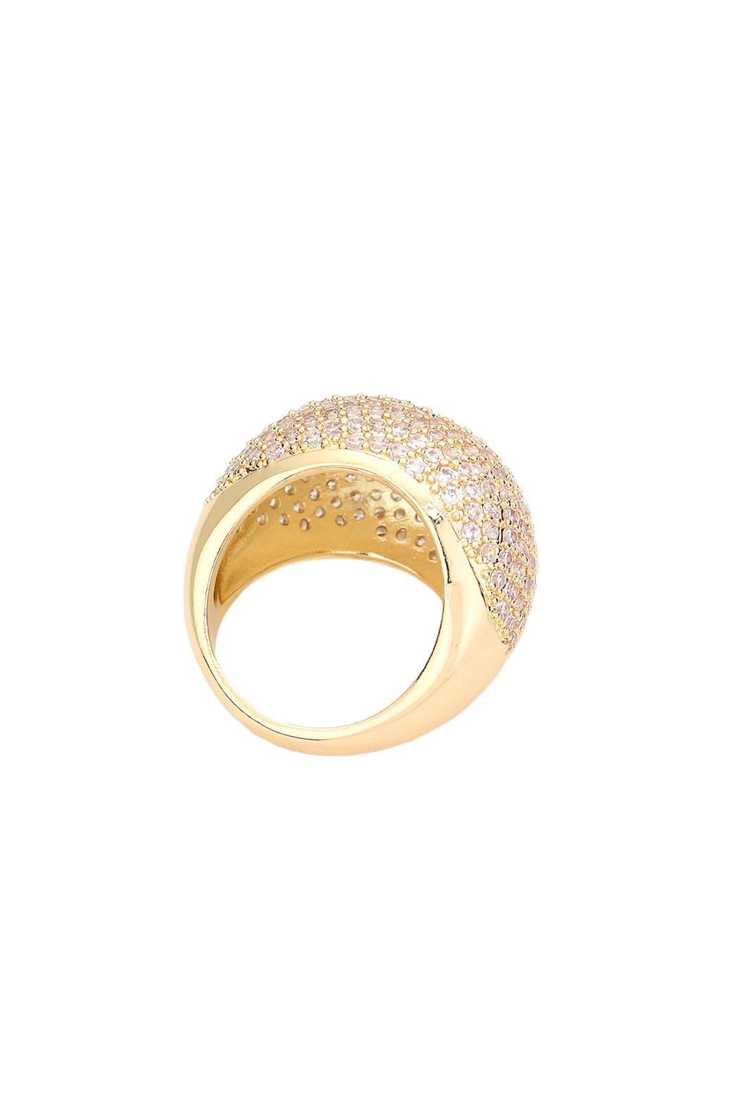 Sparkling Cz Dome Ring