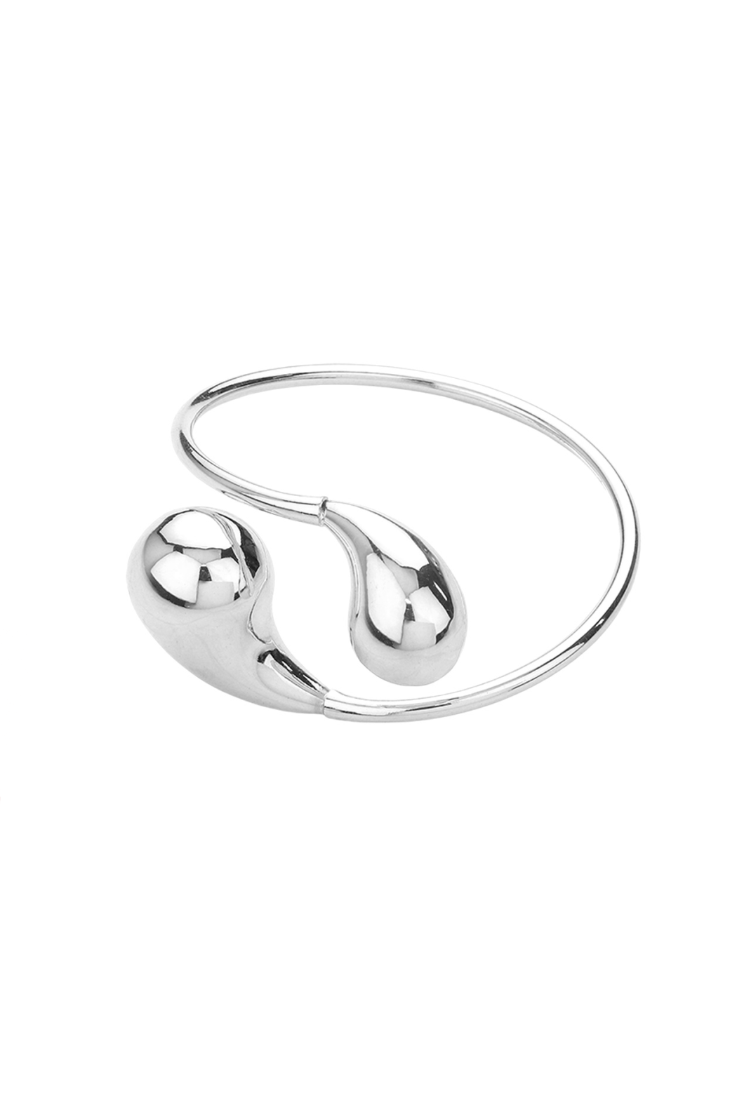 Swirl Tear Drop Cuff Bracelet