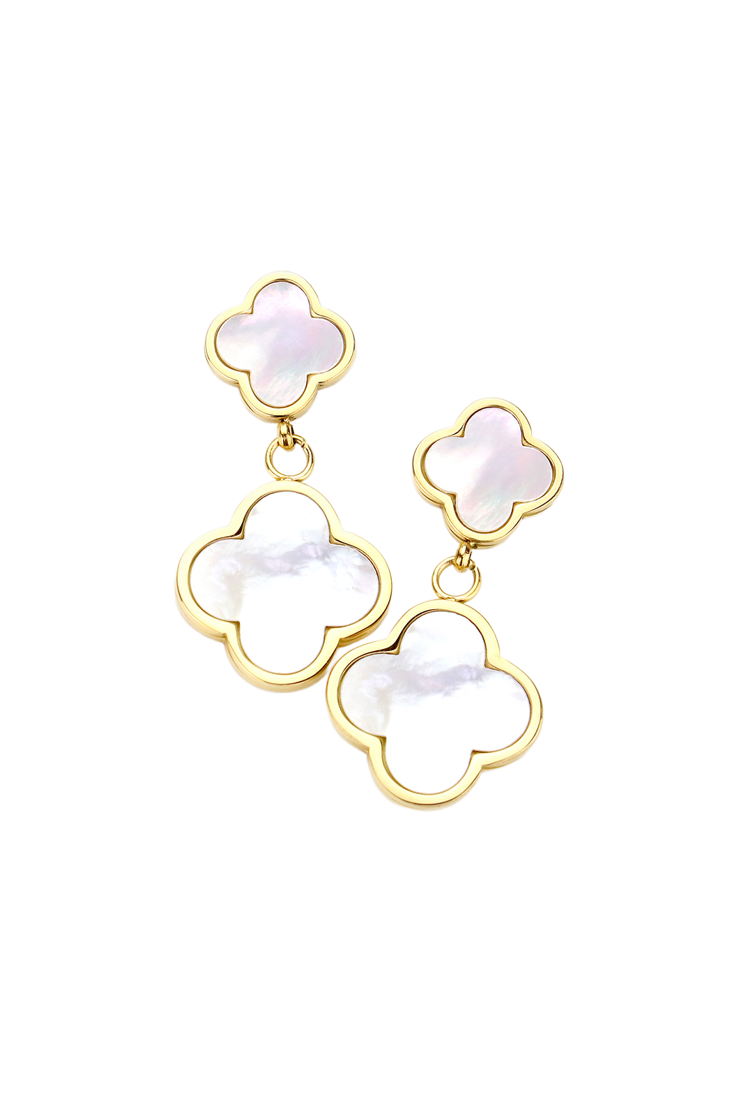 Double Mother of Pearl Earrings