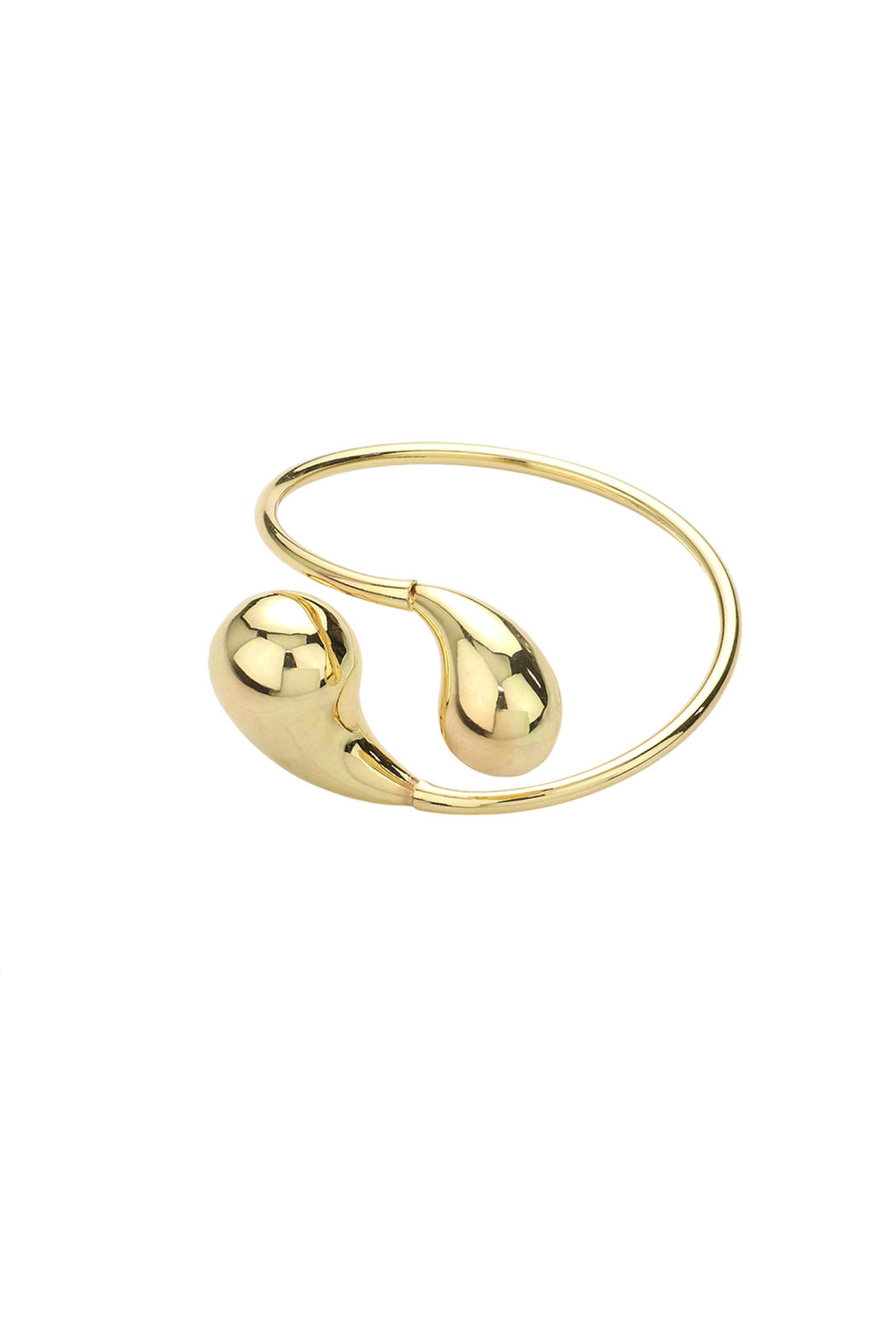 Swirl Tear Drop Cuff Bracelet