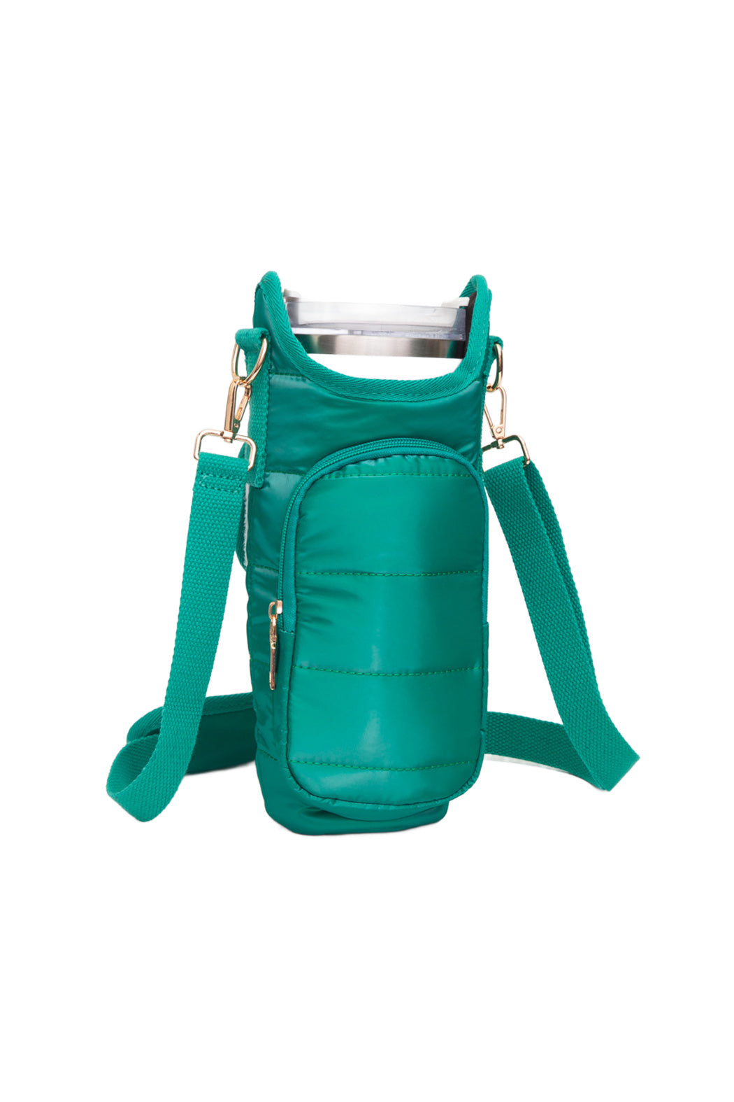 Puffer Tumbler Carrier Crossbody Bag