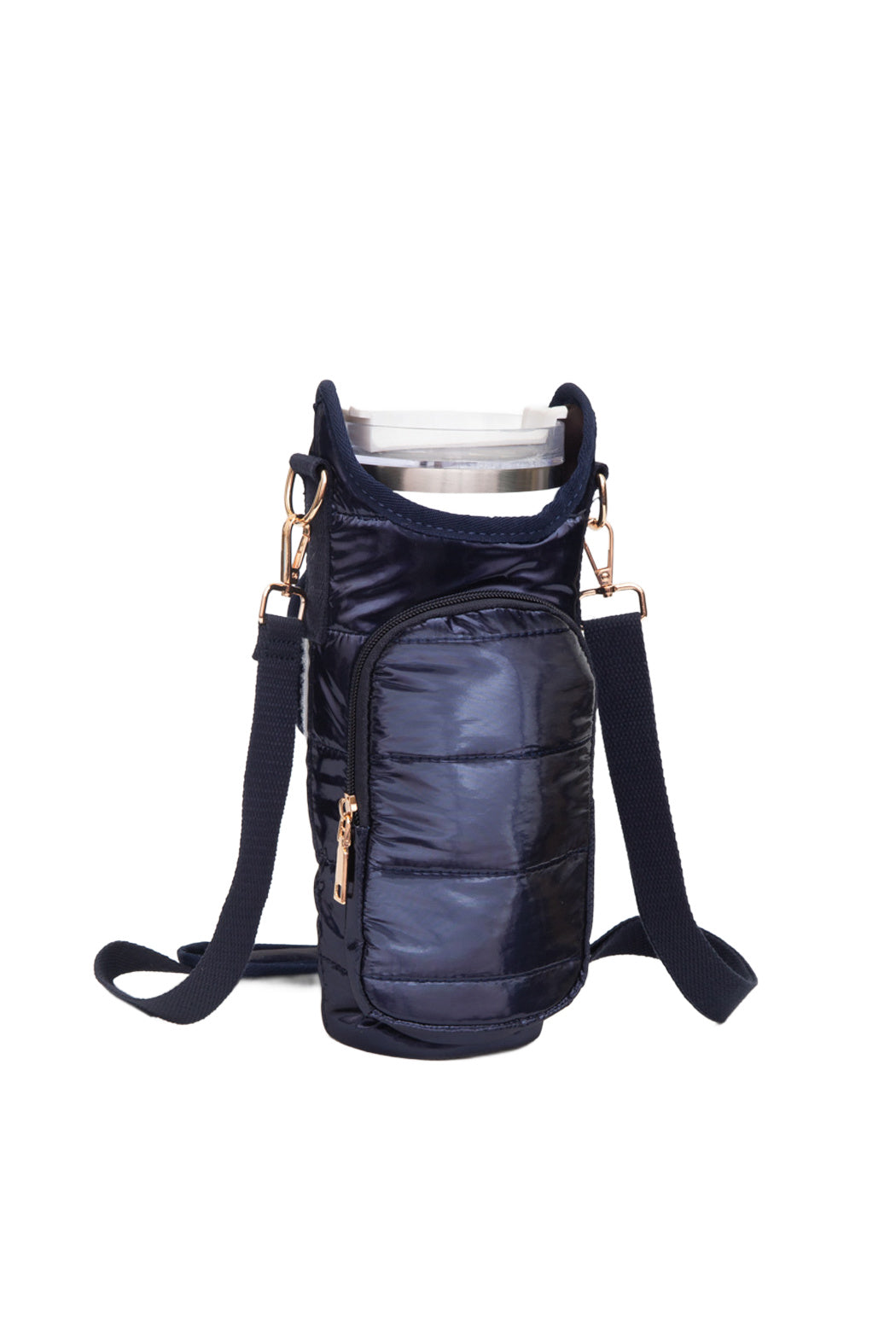 Puffer Tumbler Carrier Crossbody Bag