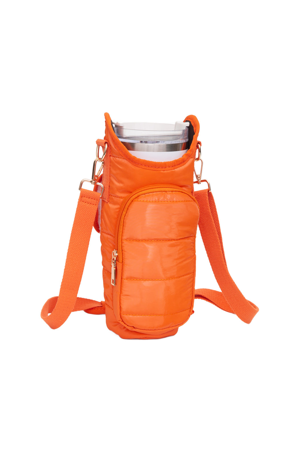 Puffer Tumbler Carrier Crossbody Bag