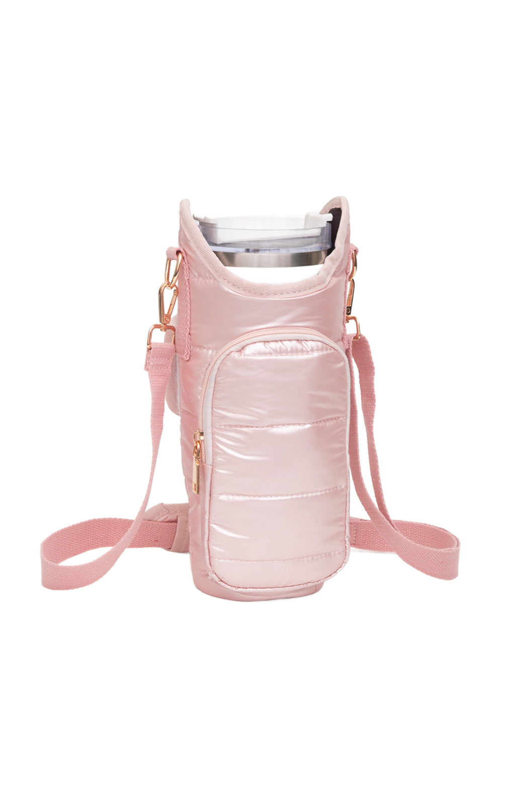 Puffer Tumbler Carrier Crossbody Bag