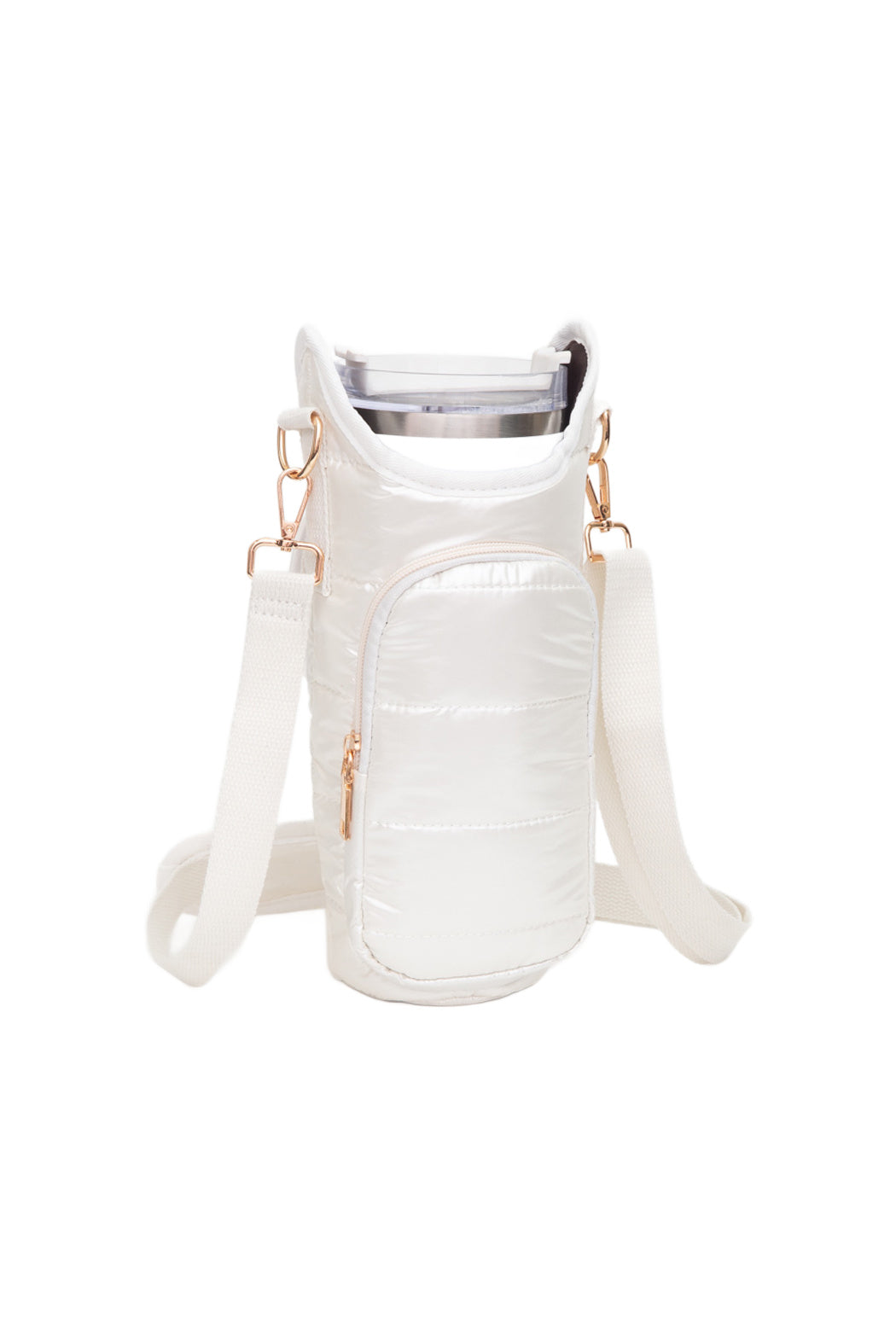 Puffer Tumbler Carrier Crossbody Bag