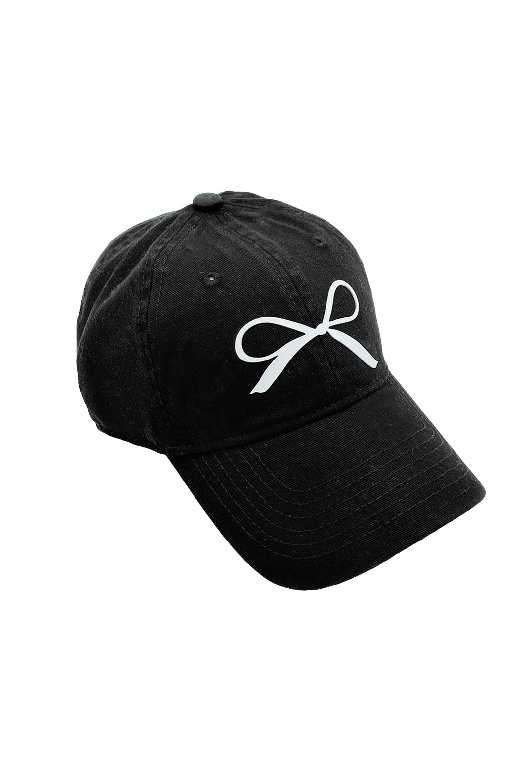 Embroidered Bow Cap