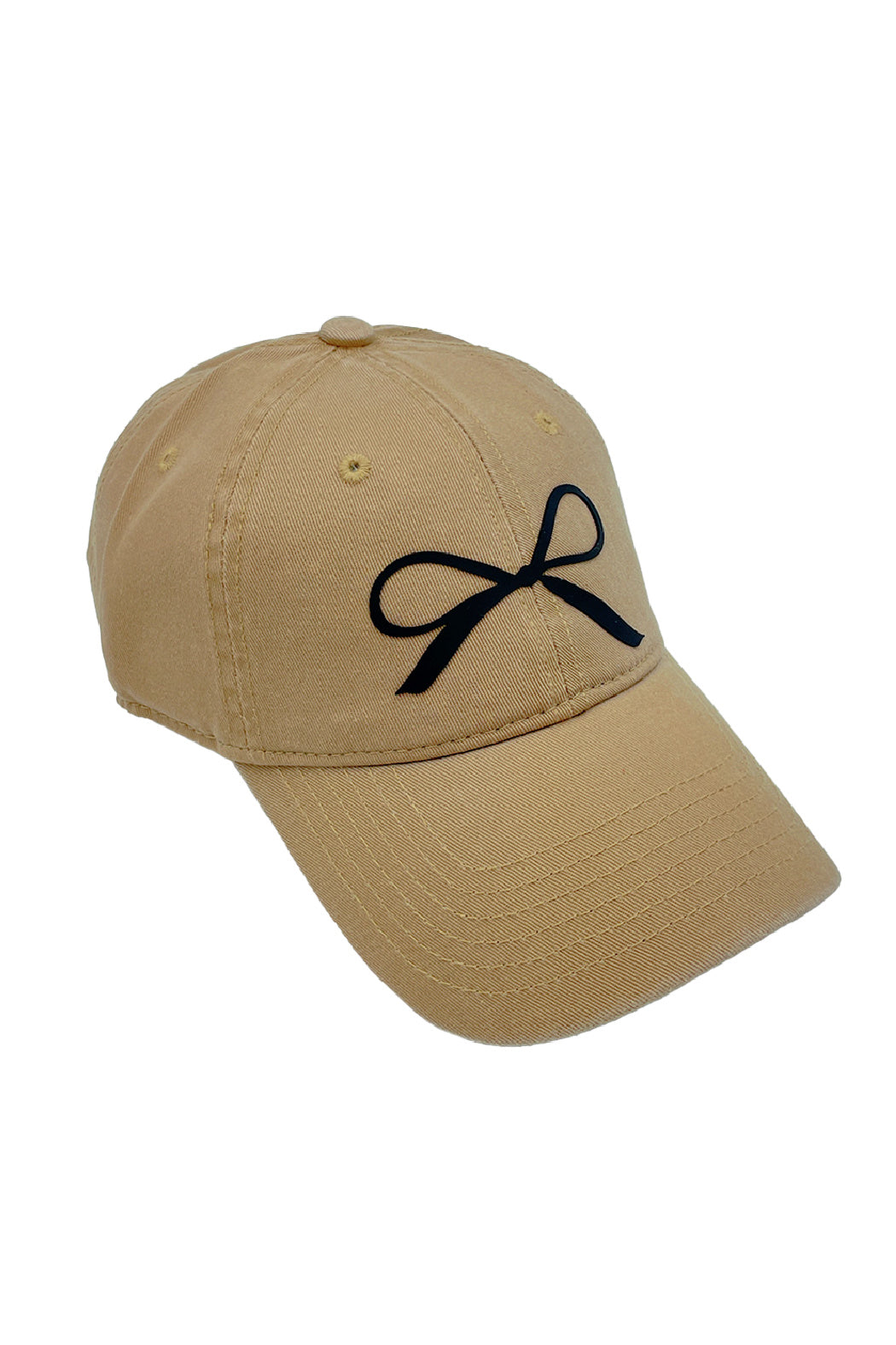 Embroidered Bow Cap