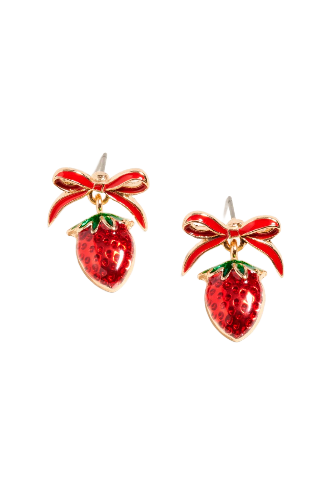 Enamel Fruit Earrings