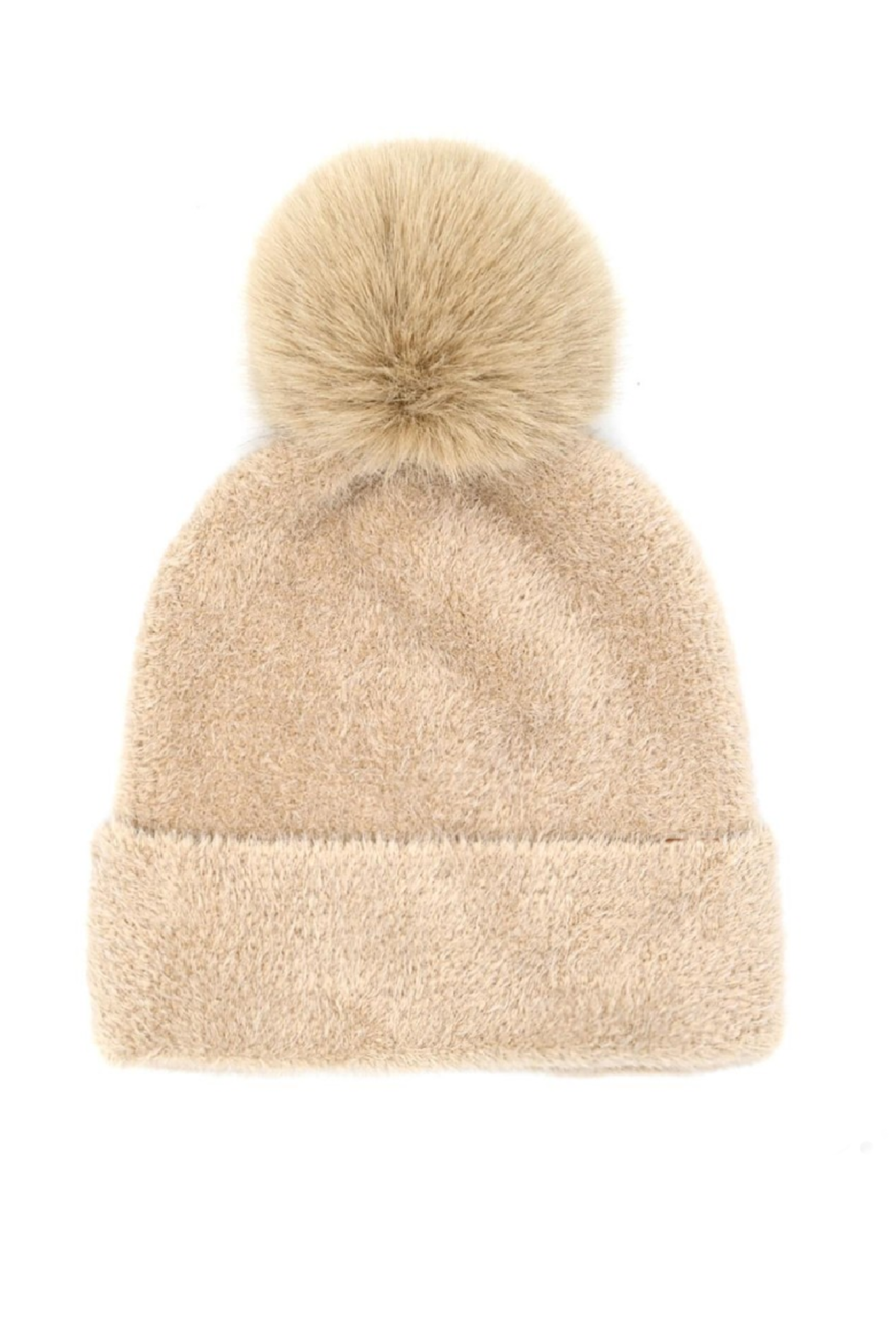 Chenille Pom Beanie