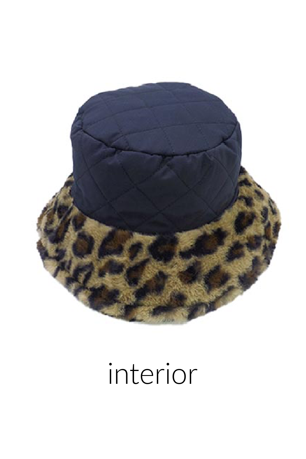 Leopard Faux Fur Bucket Hat