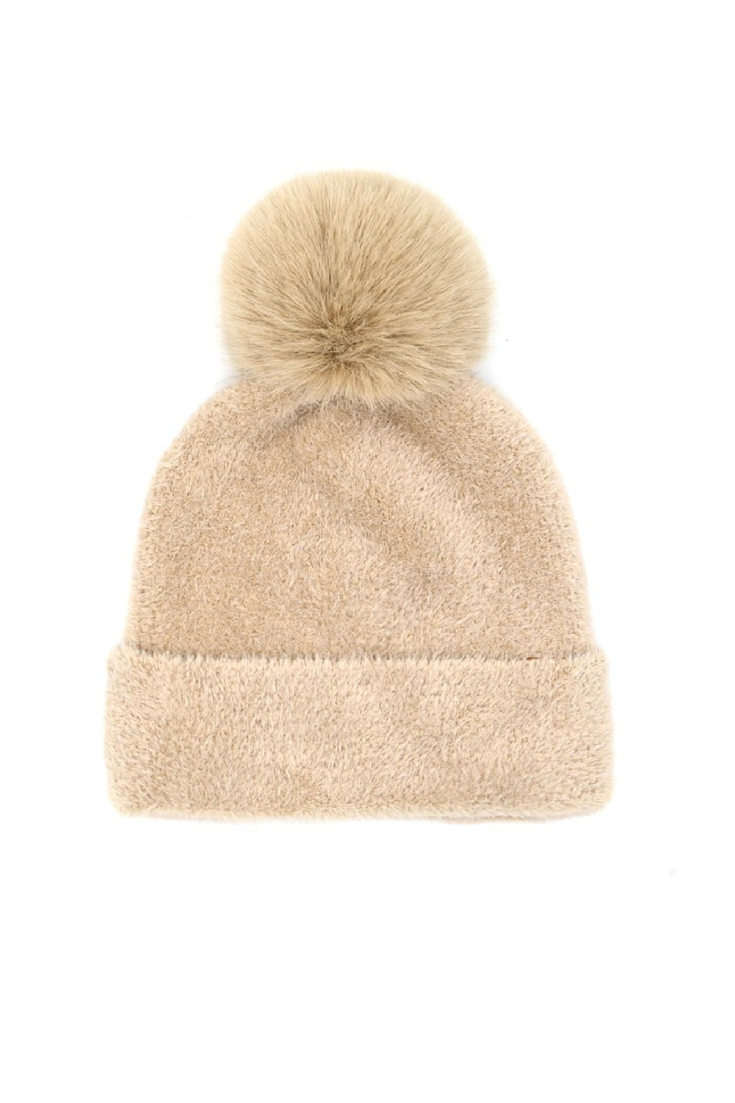 Chenille Pom Beanie