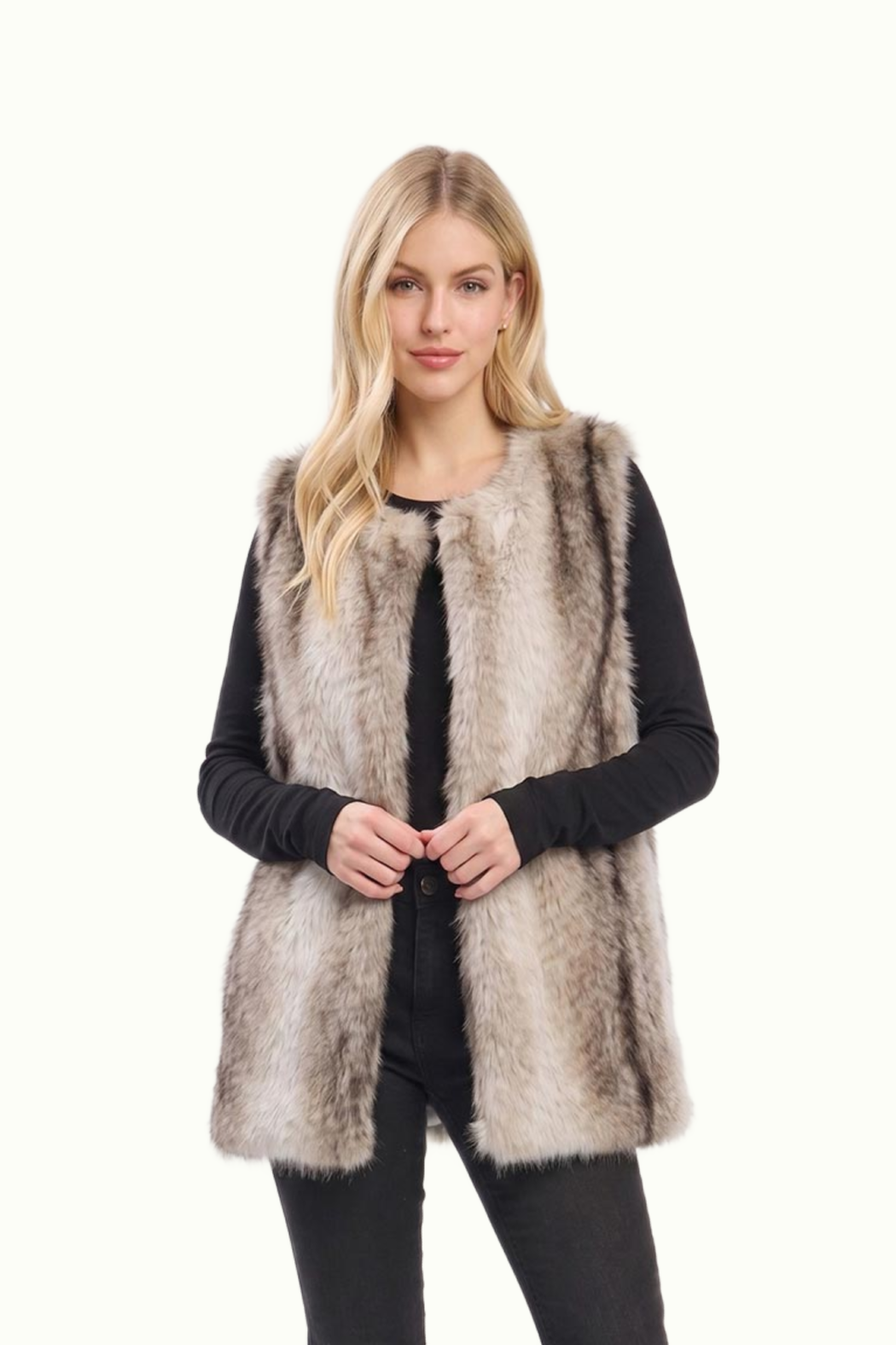 Faux Fur Long Vest