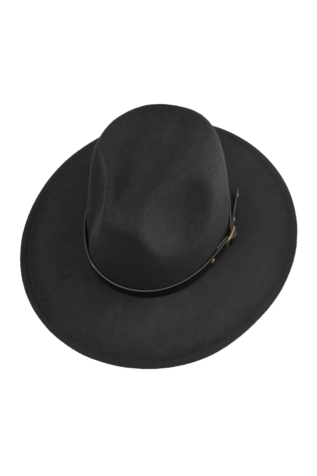 Buckle Band Red Bottom Felt Fedora