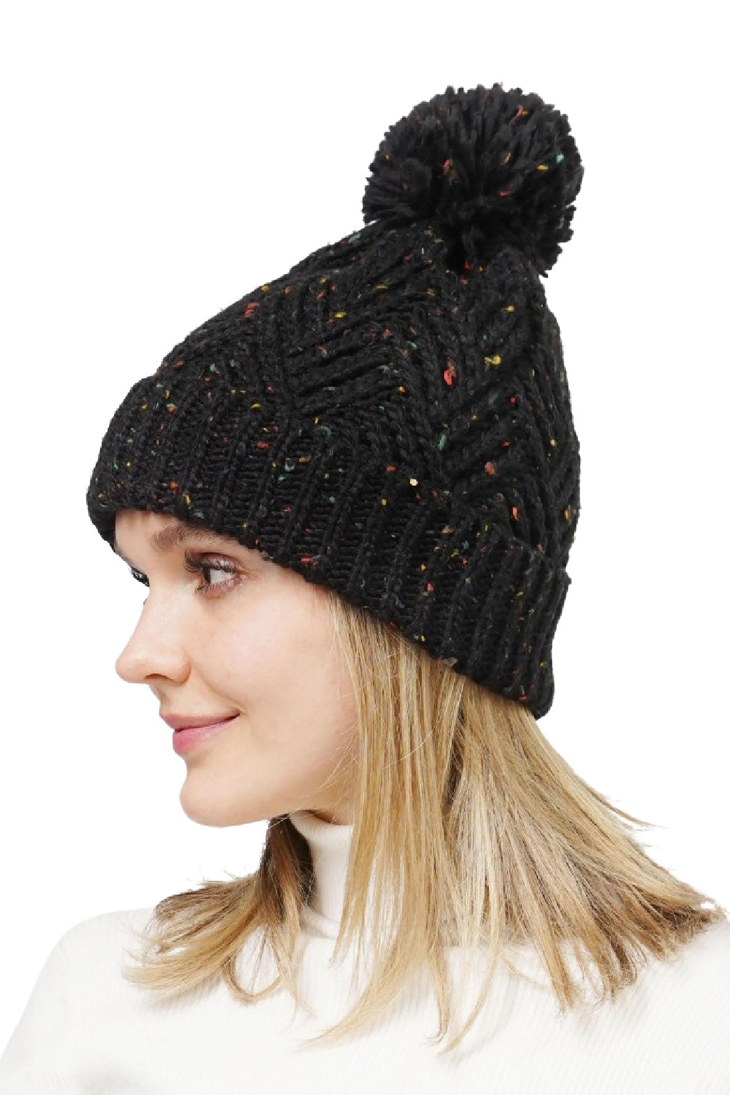 Flecked Knit Beanie